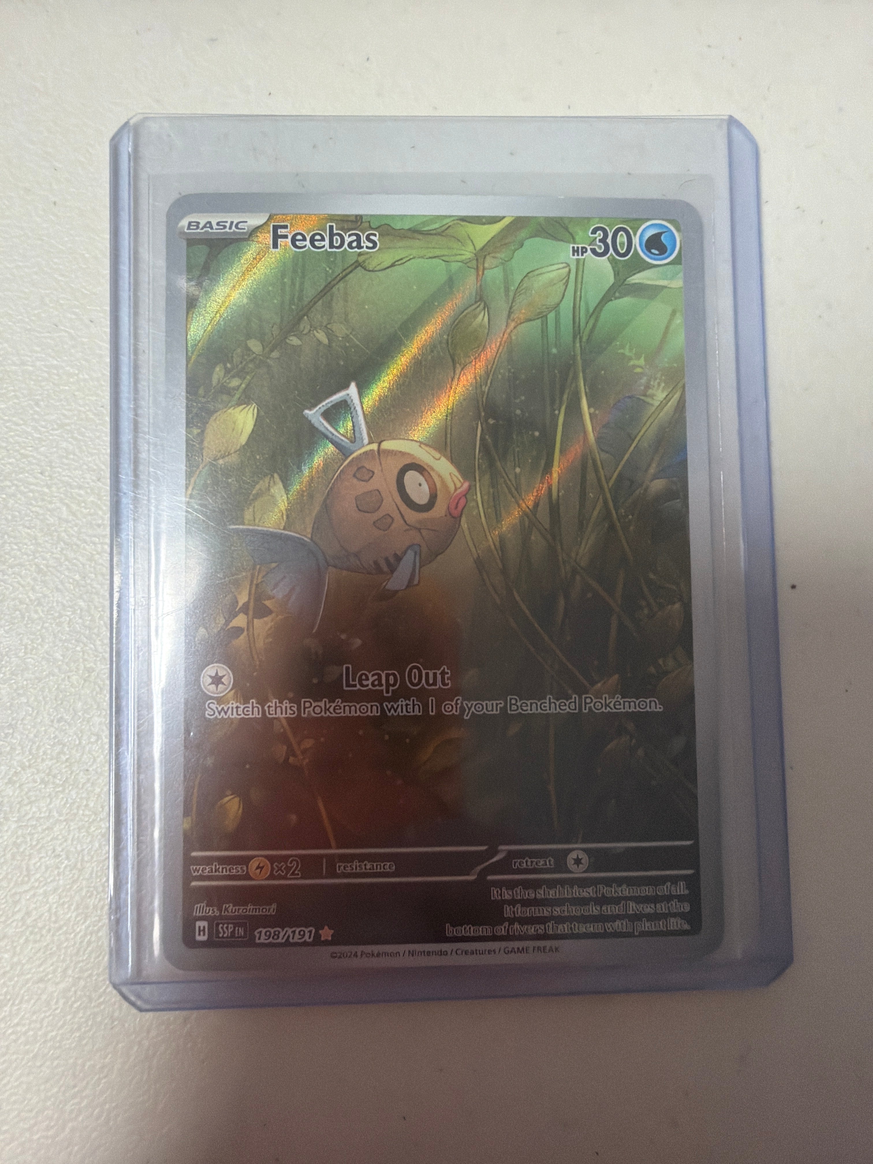 Feebas 198/191 Surging Sparks Ace 10 Illustration Rare