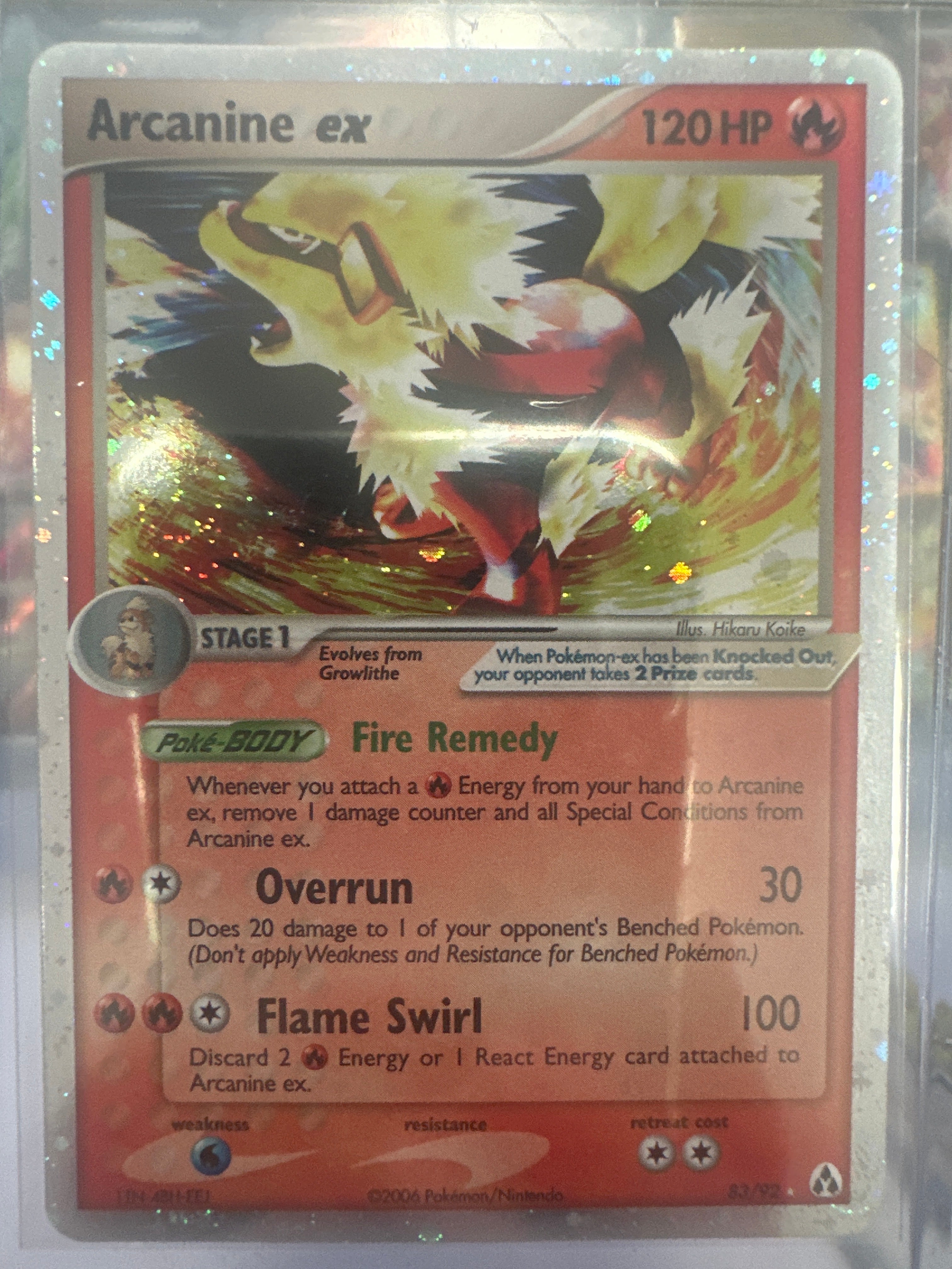 Pokémon | Arcanine EX 83/92 • EX Legend Maker