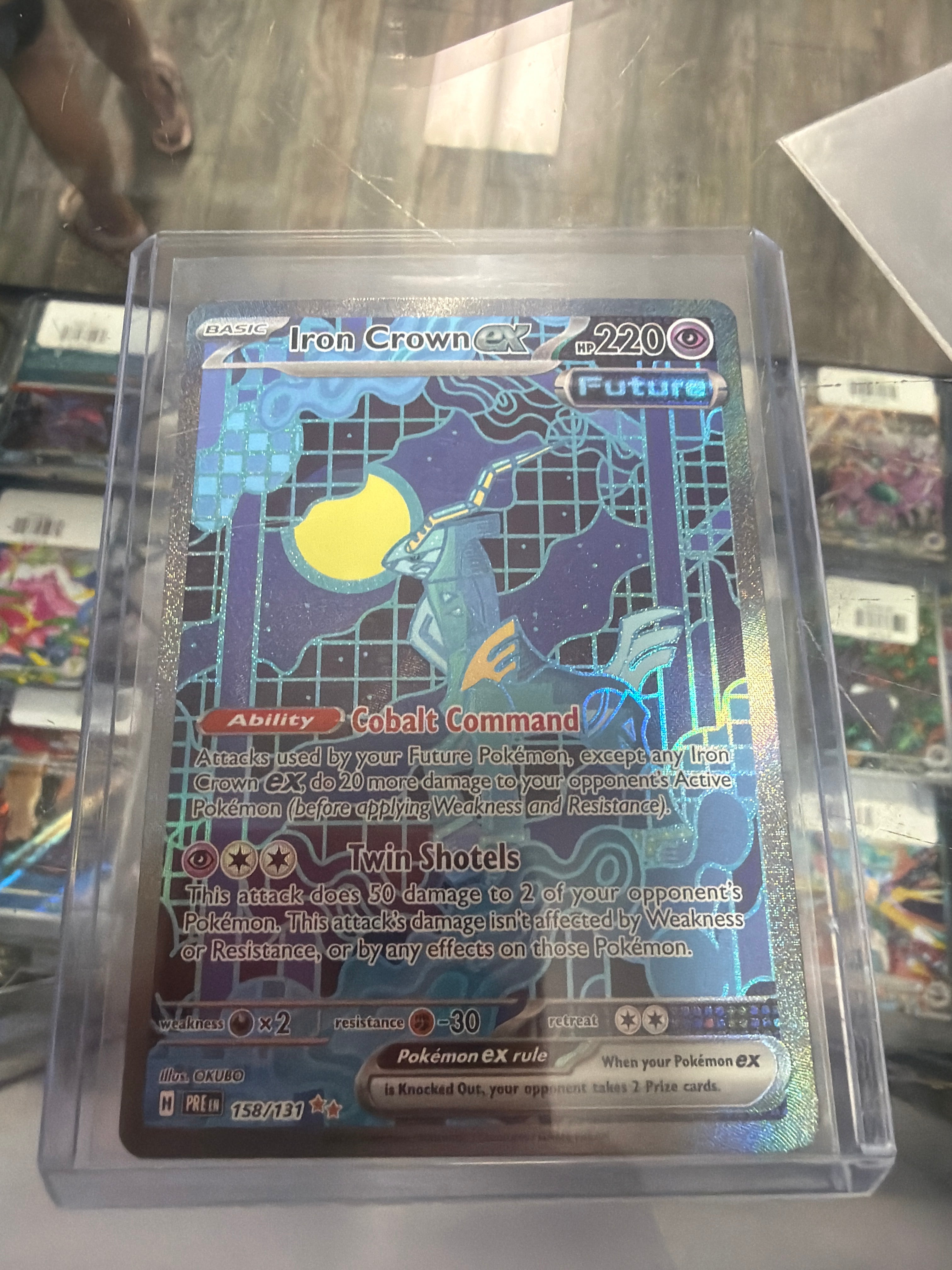 Iron Crown ex - 158/131 - Pokemon Prismatic Evolutions Special Illustration NM