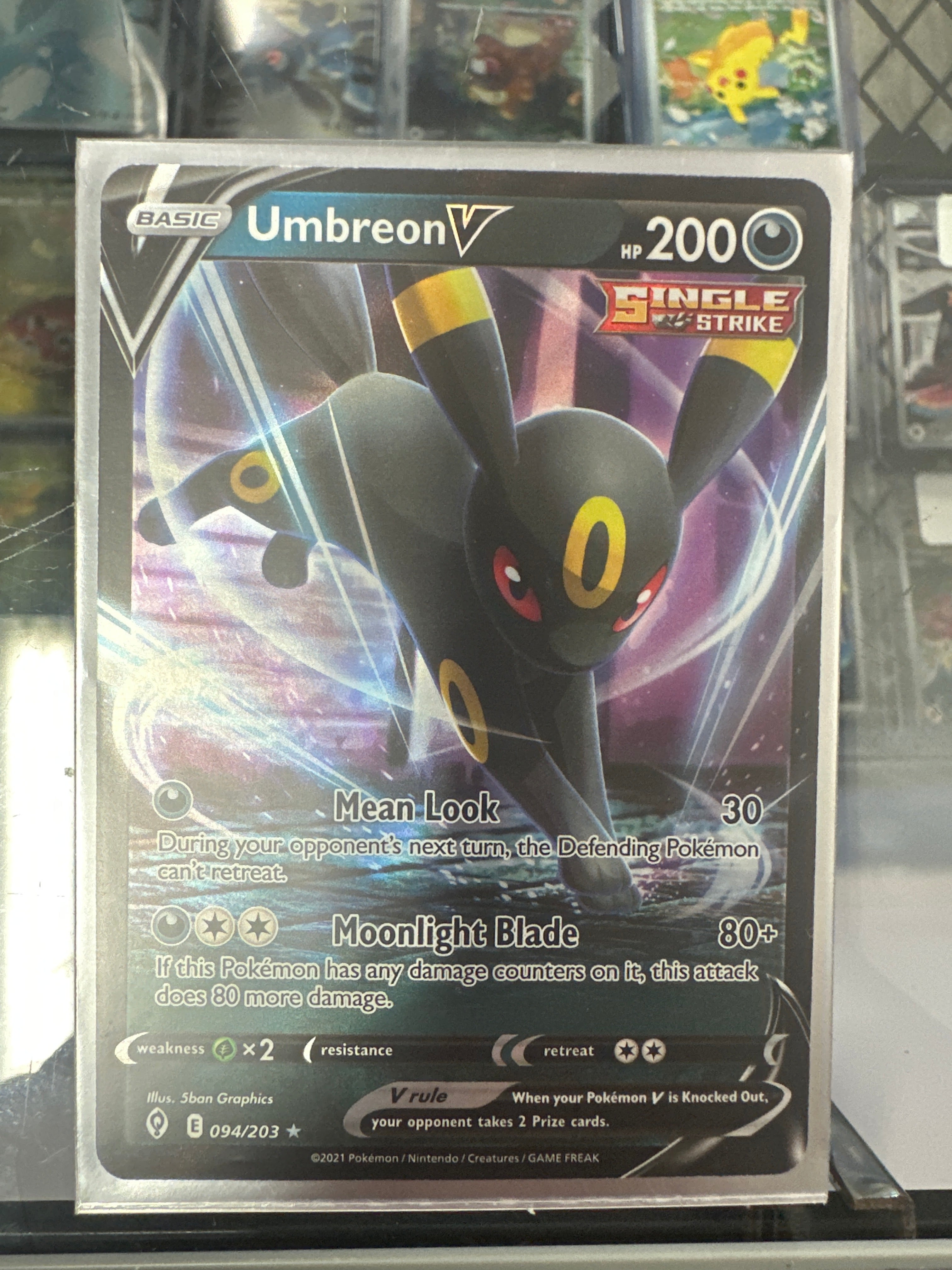 Pokémon | Urmbreon V 094/203 • Evolving Skies