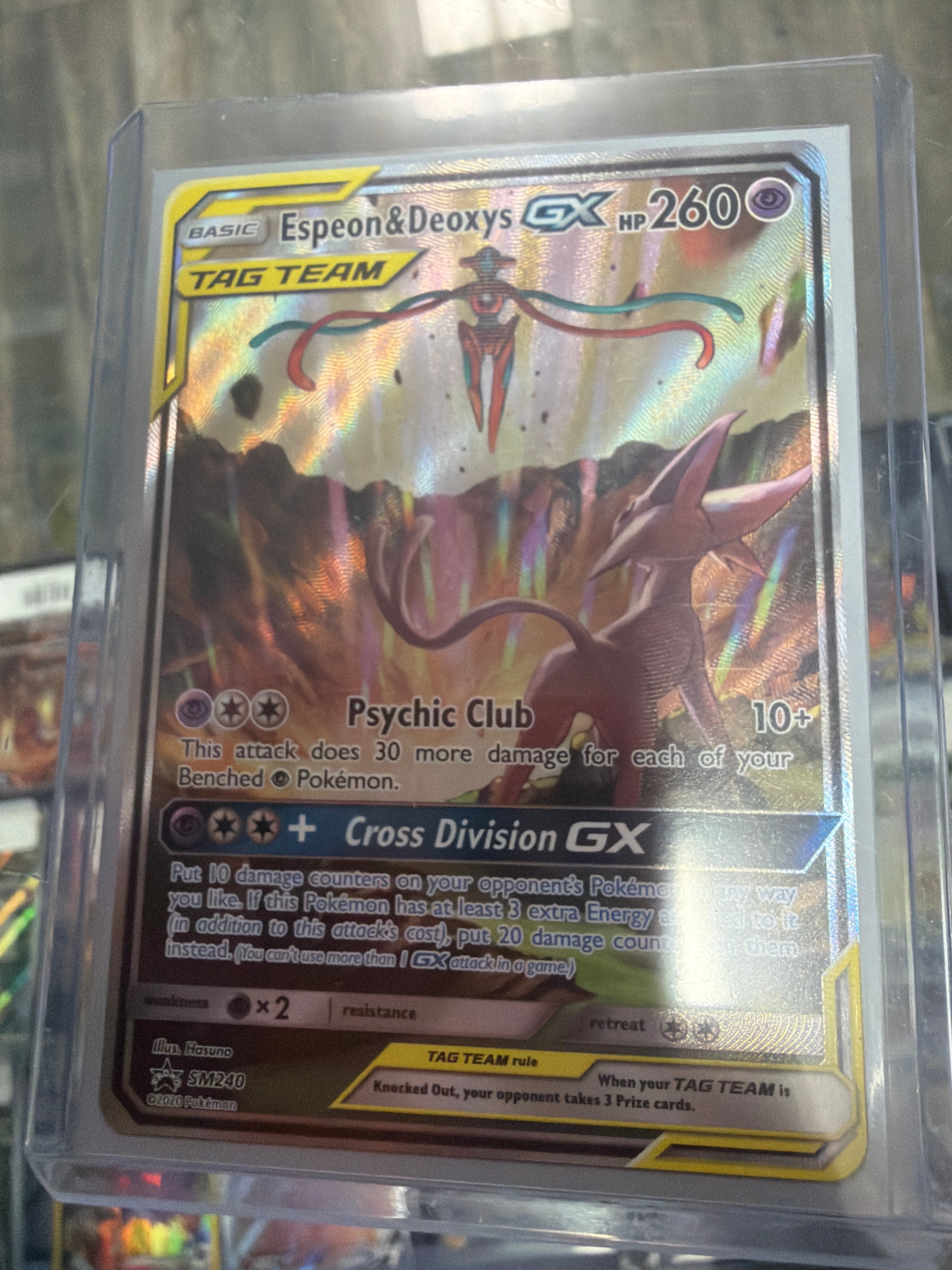 Pokemon | Sun and Moon Espeon & Deoxys GX TAG TEAM Promo