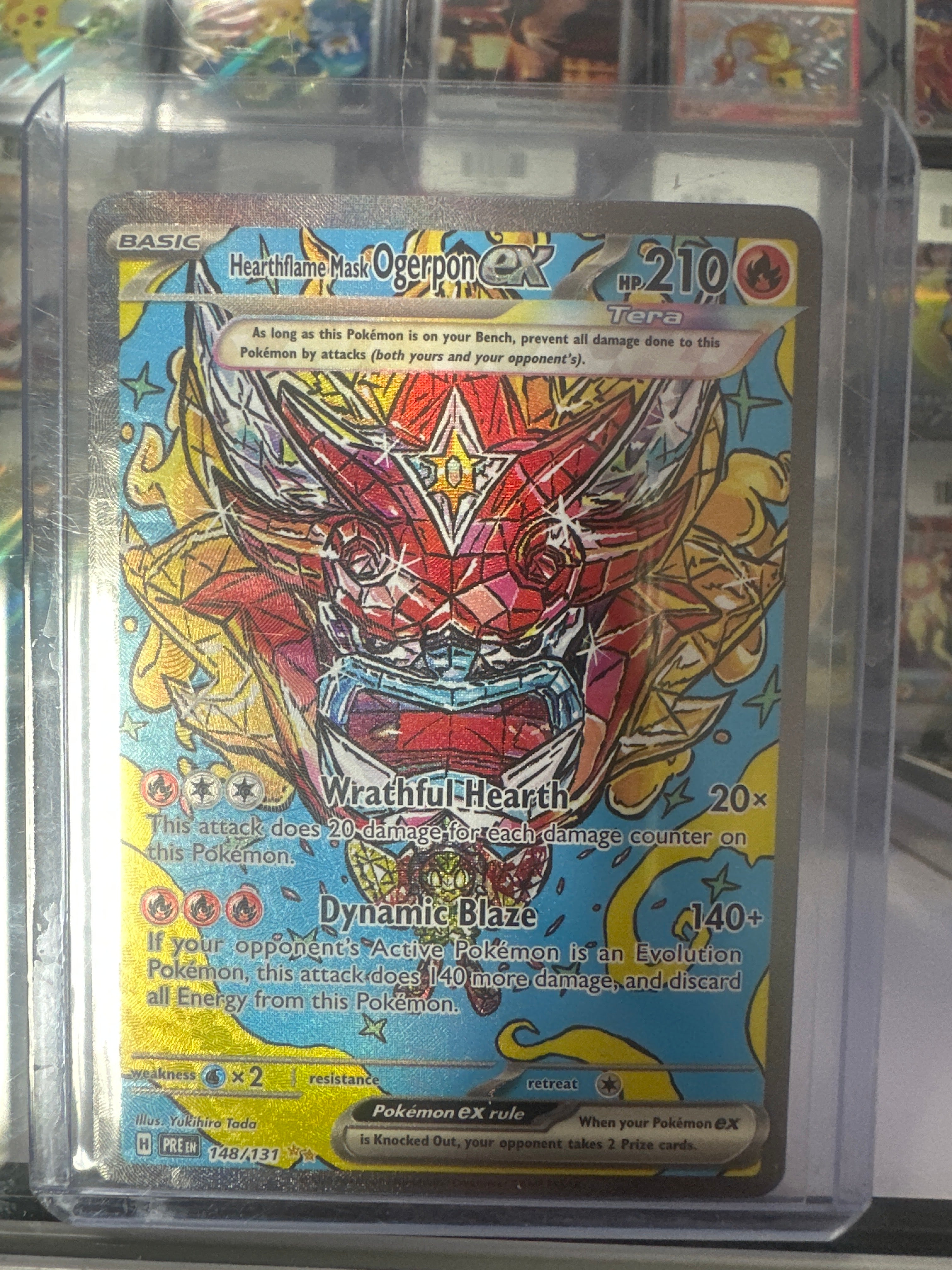 Pokémon | Hearthflame Mask Ogerpon EX 148/131 • Prismatic Evolutions