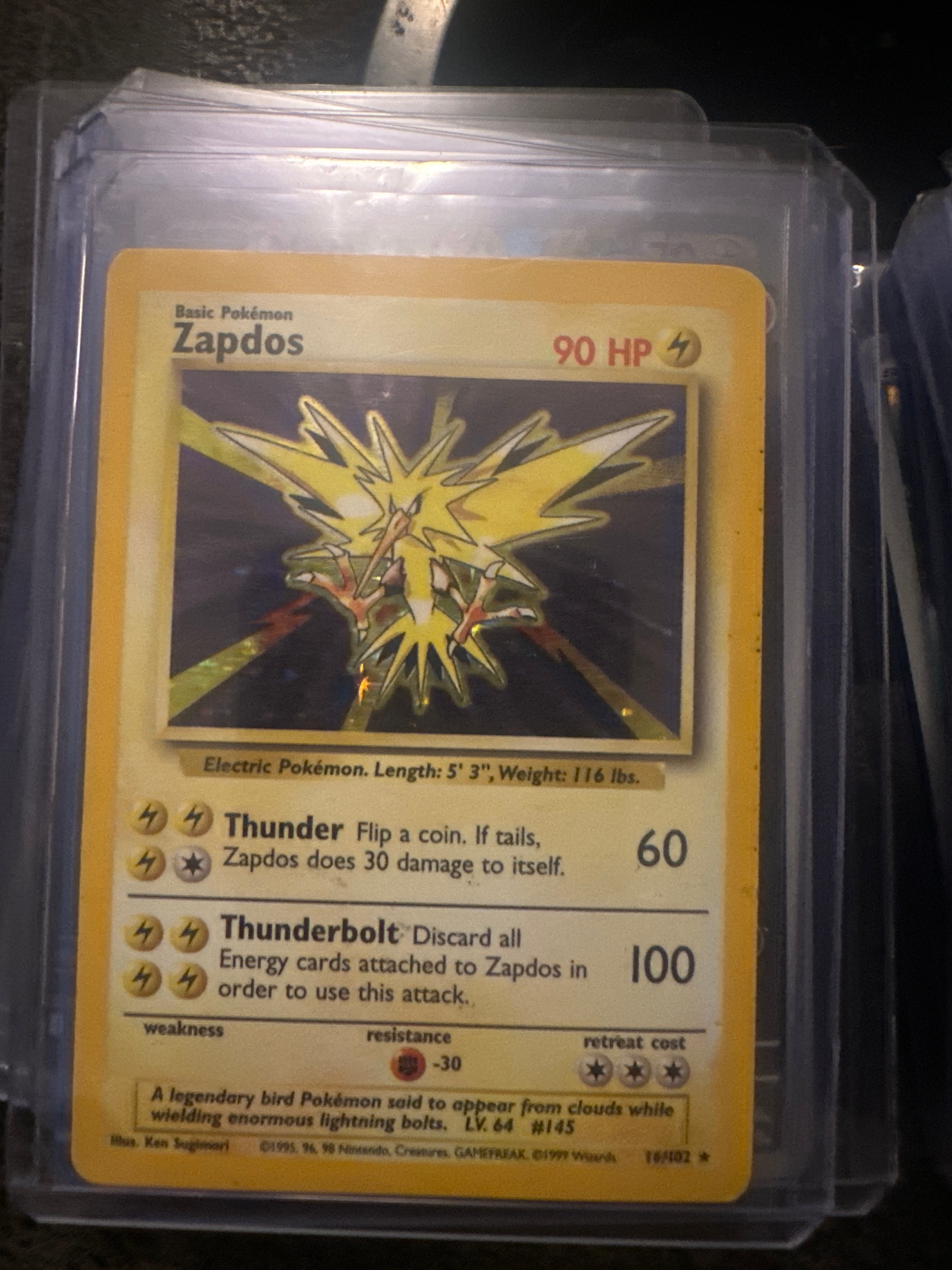 Pokémon | Zapdos 16/102 • Base Set (Unlimited)