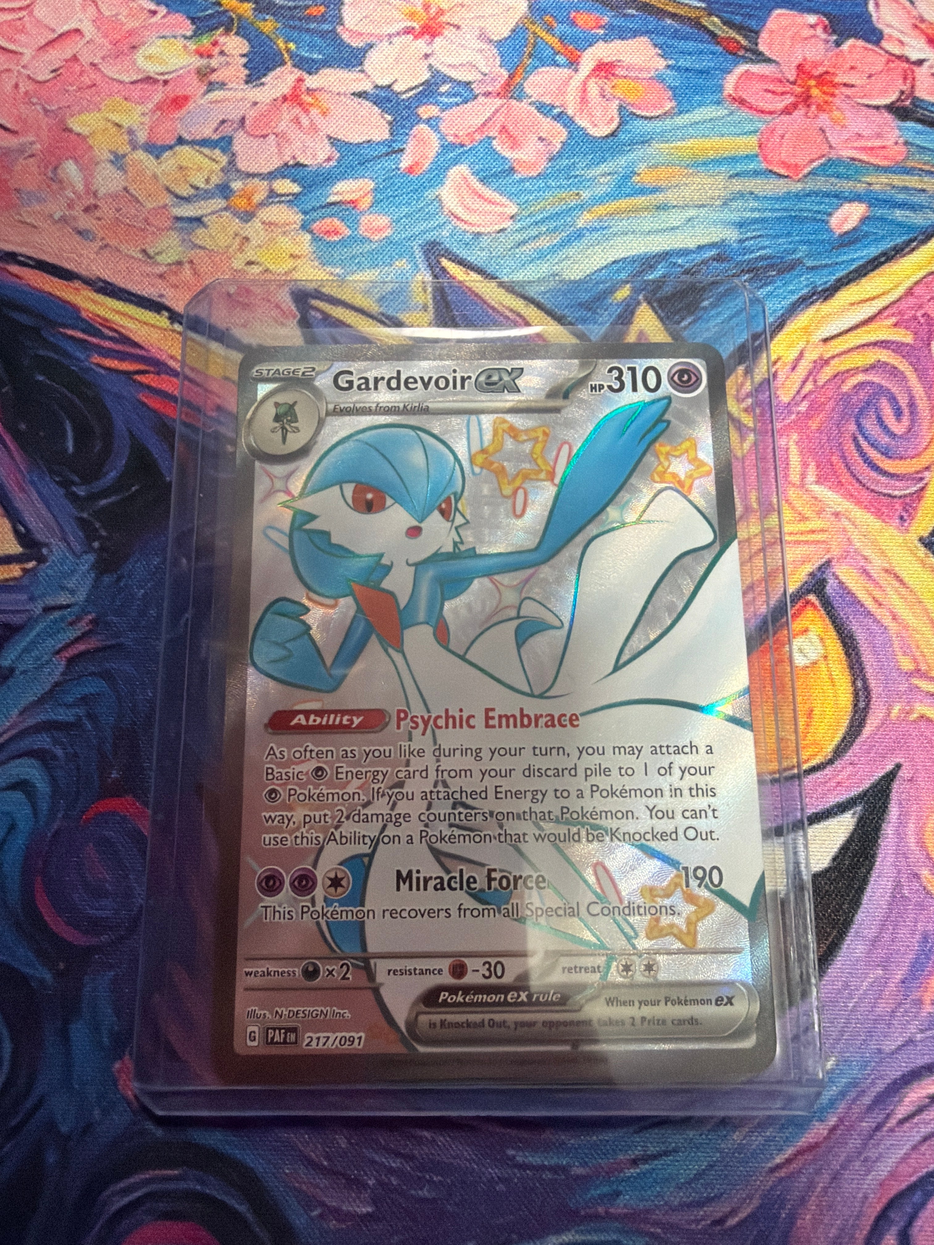 Gardevoir ex 217/091 Shiny Ultra Rare Paldean Fates Pokemon Near Mint