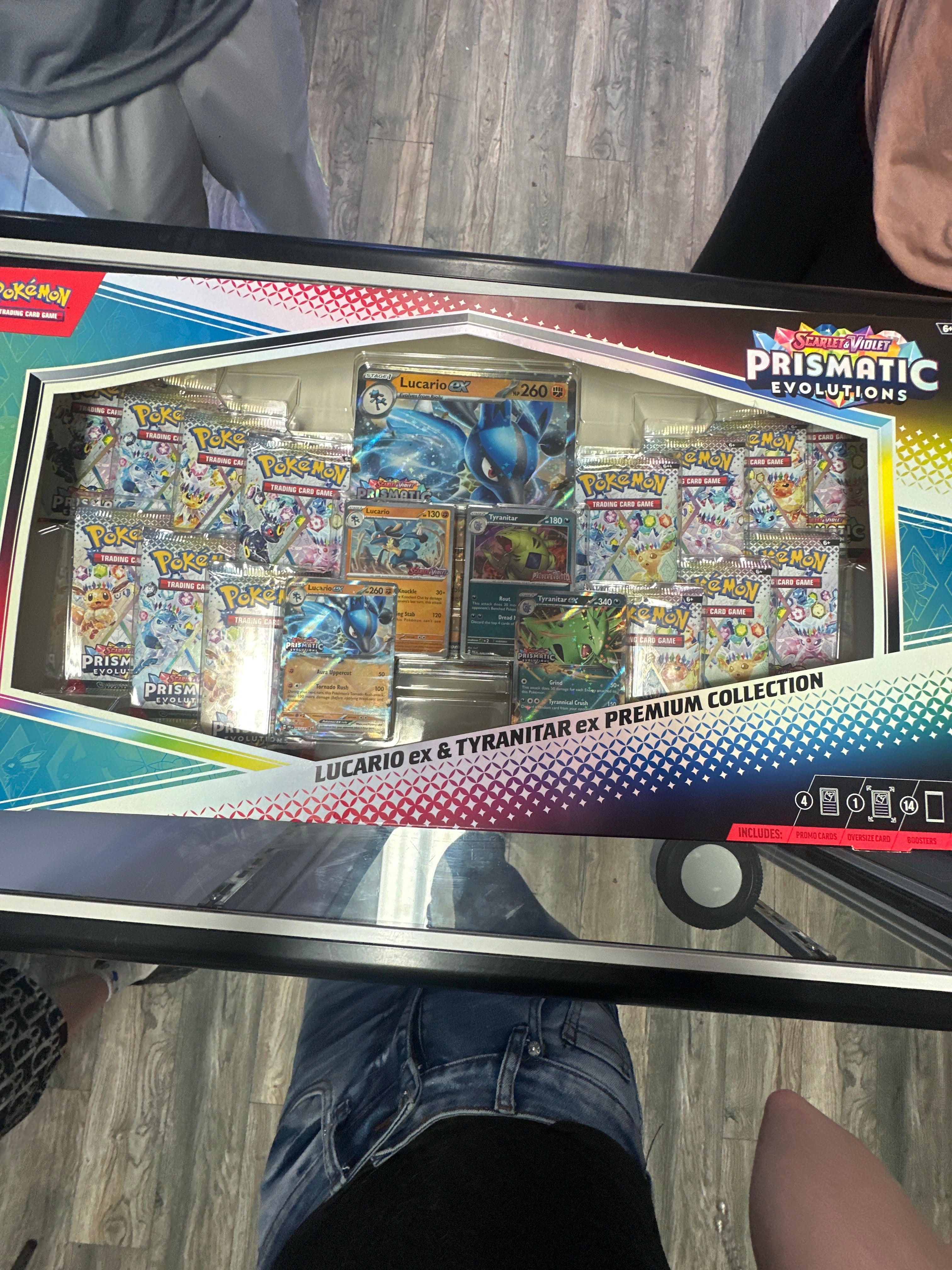 Pokémon | Prismatic Evolutions Lucario & Tyranitar Ex Premium Collection