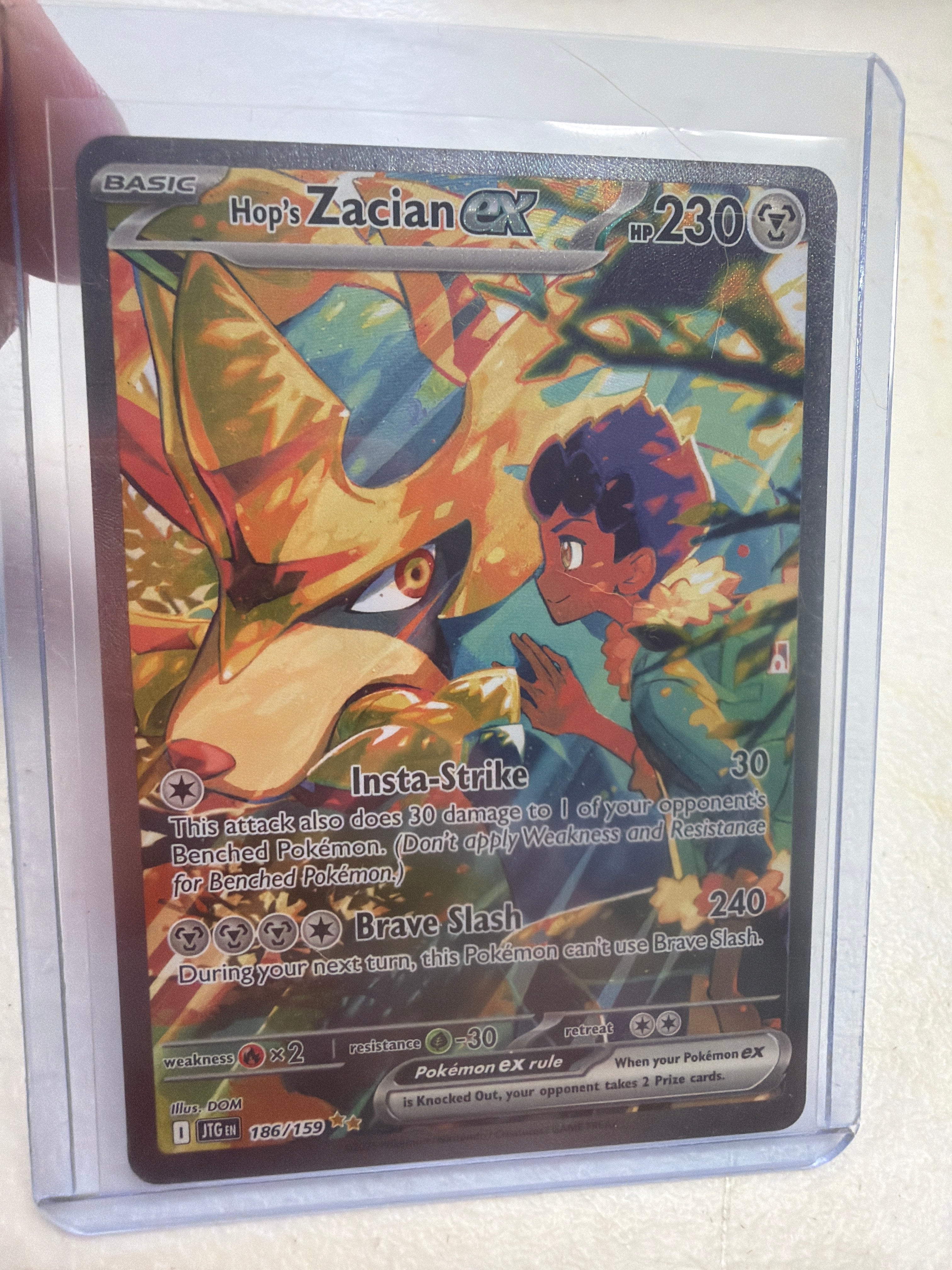 Hop's Zacian ex - 186/159 - SV09: Journey Together (JTG)