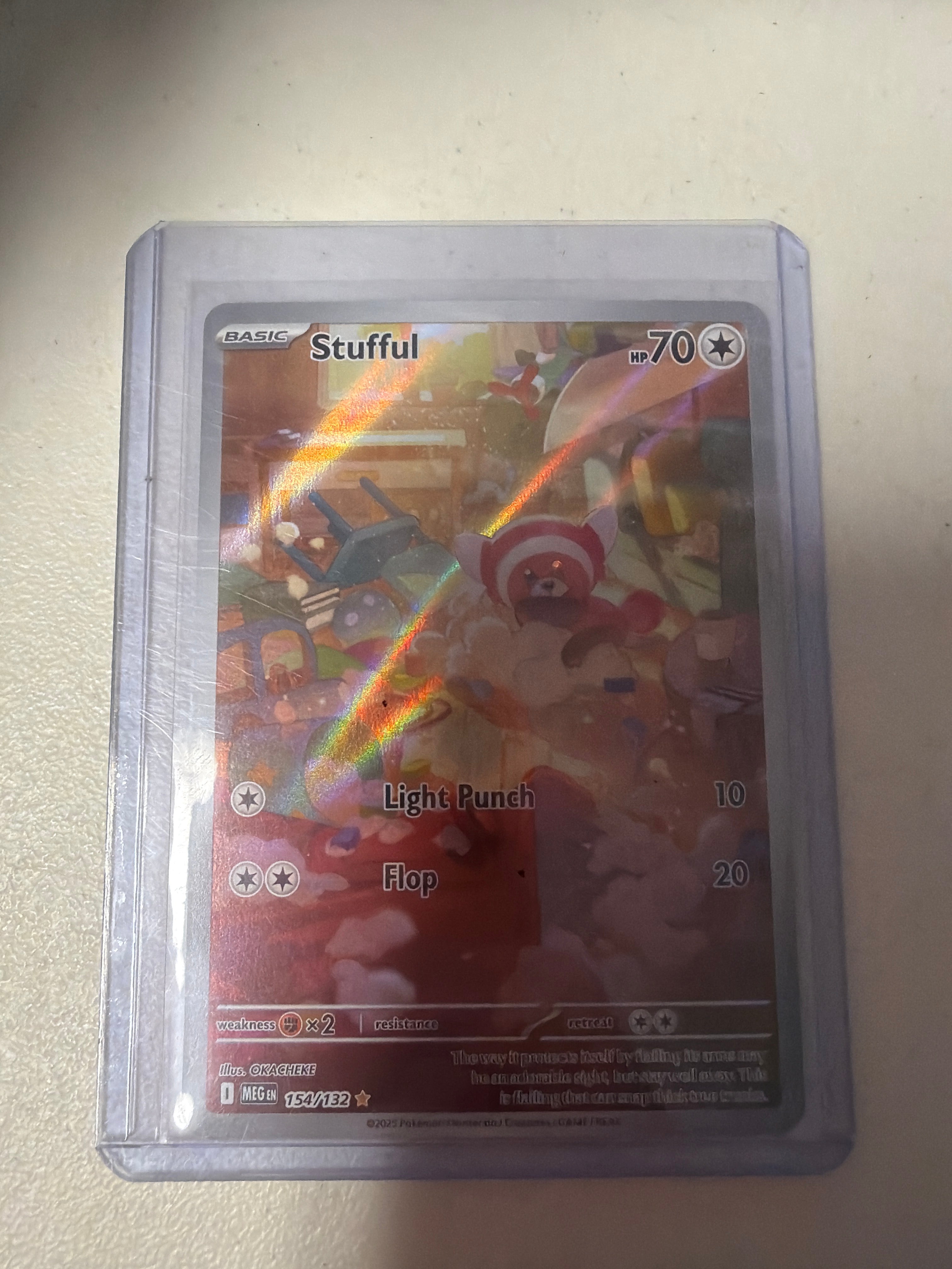Pokemon | Stufful 154/132 Illustration Rare English Mega Evolution NM