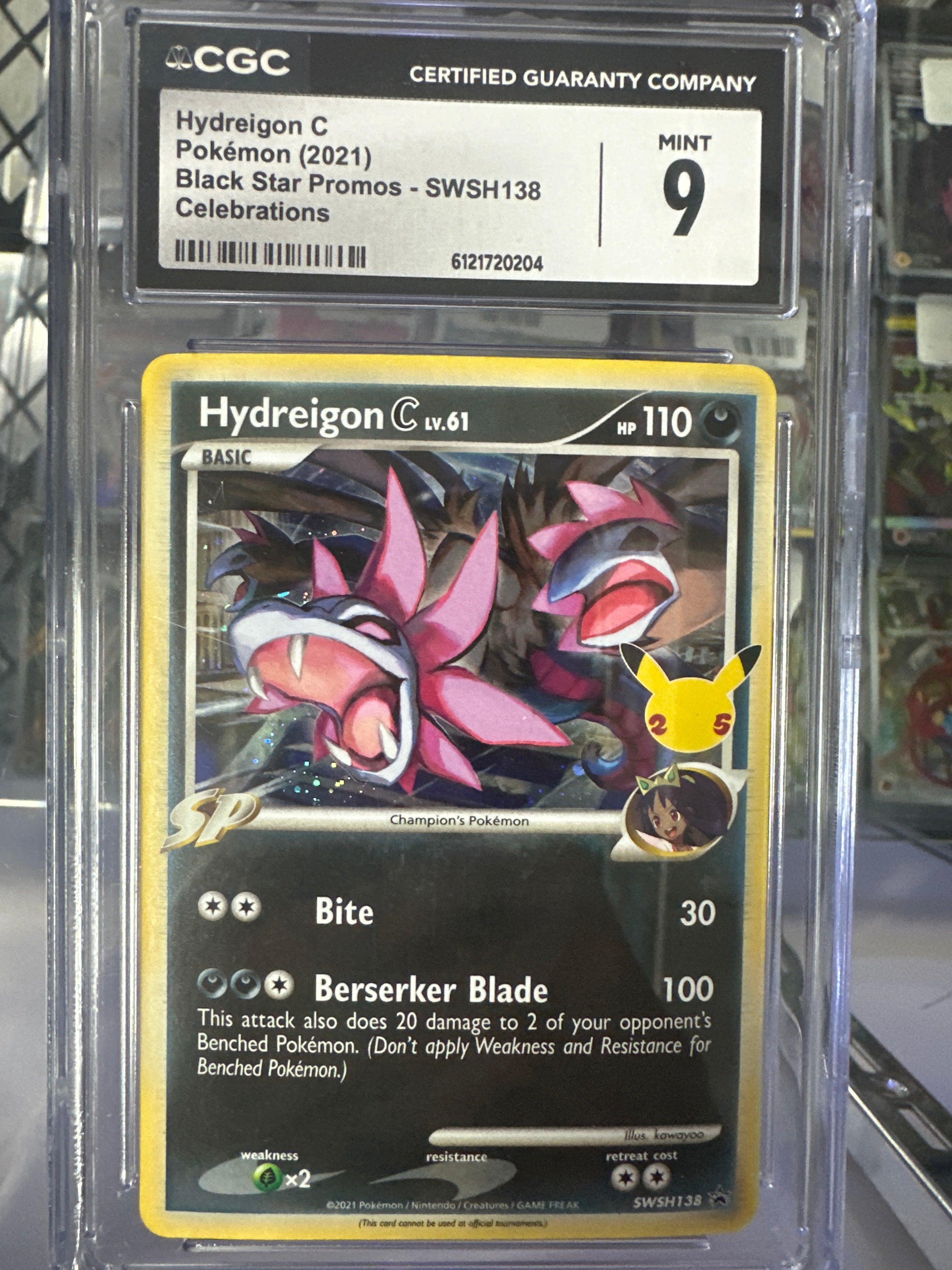 CGC 9 Hydreigon C SWSH138