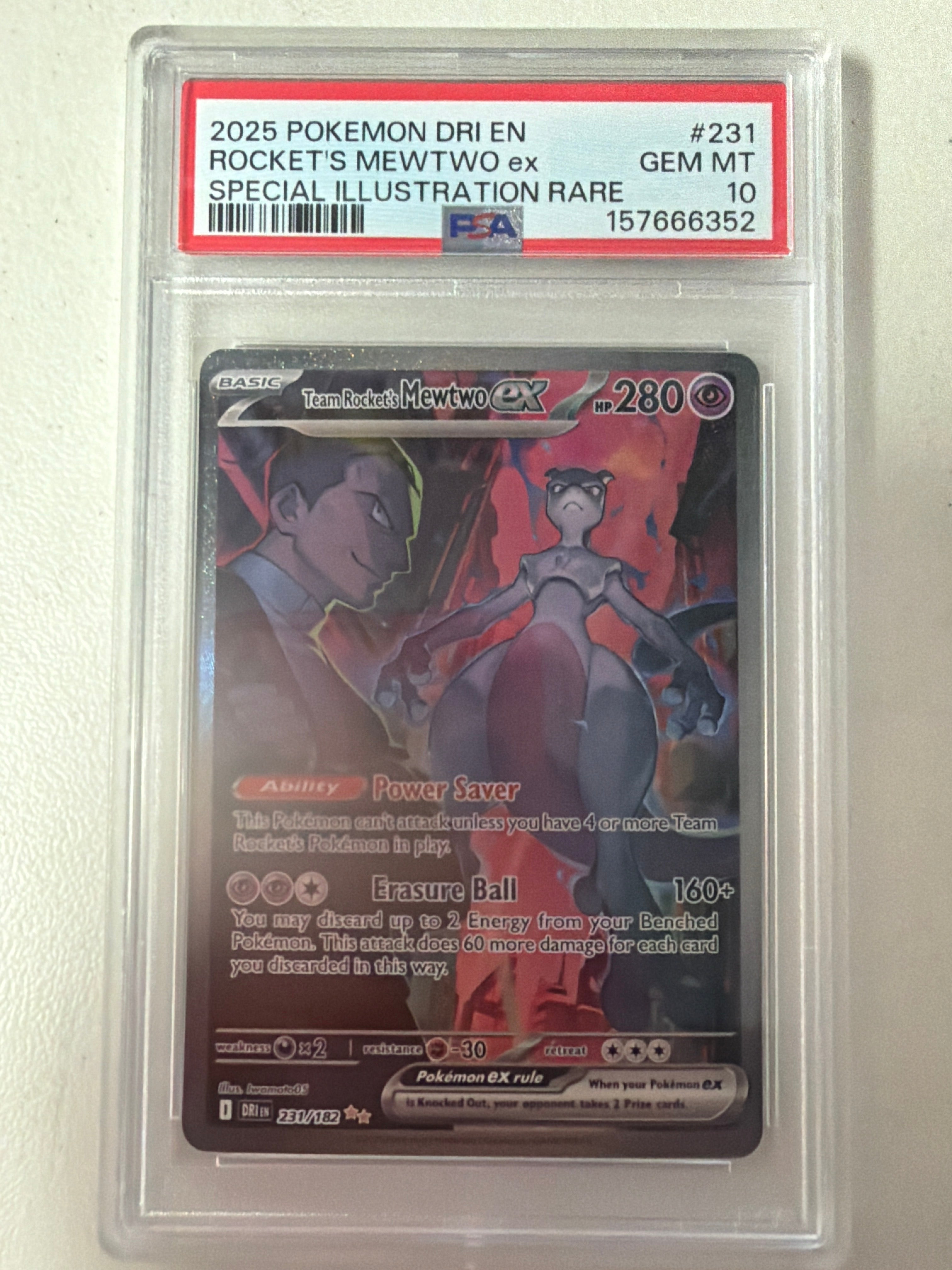 Pokemon | PSA 10 Team Rockets Mewtwo