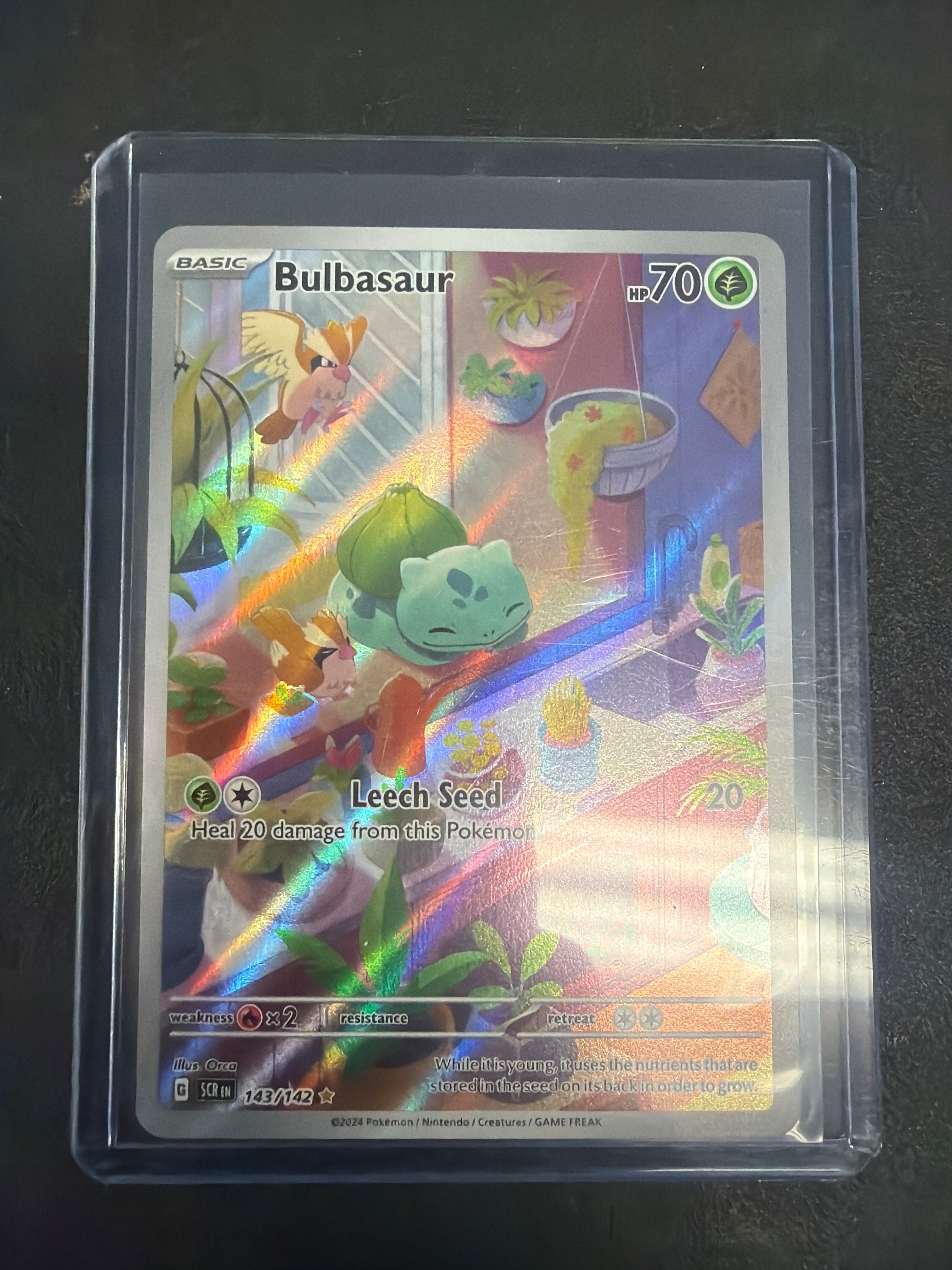 Pokemon | Bulbasaur 143/142 SV07 Stellar Crown Illustration Rare Holo EN 70HP
