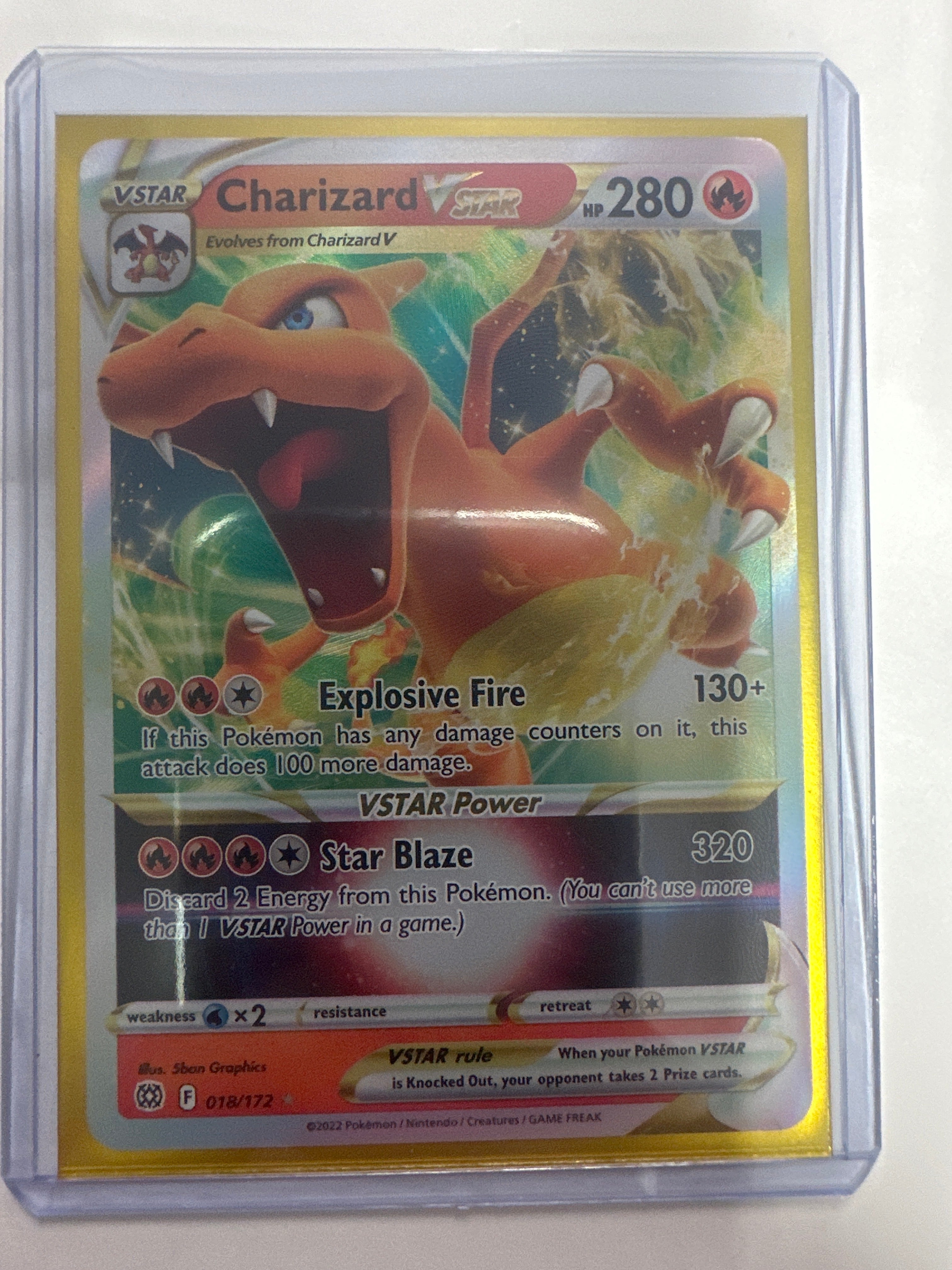 Pokémon | Charizard V Star 018/172 • Brilliant Stars