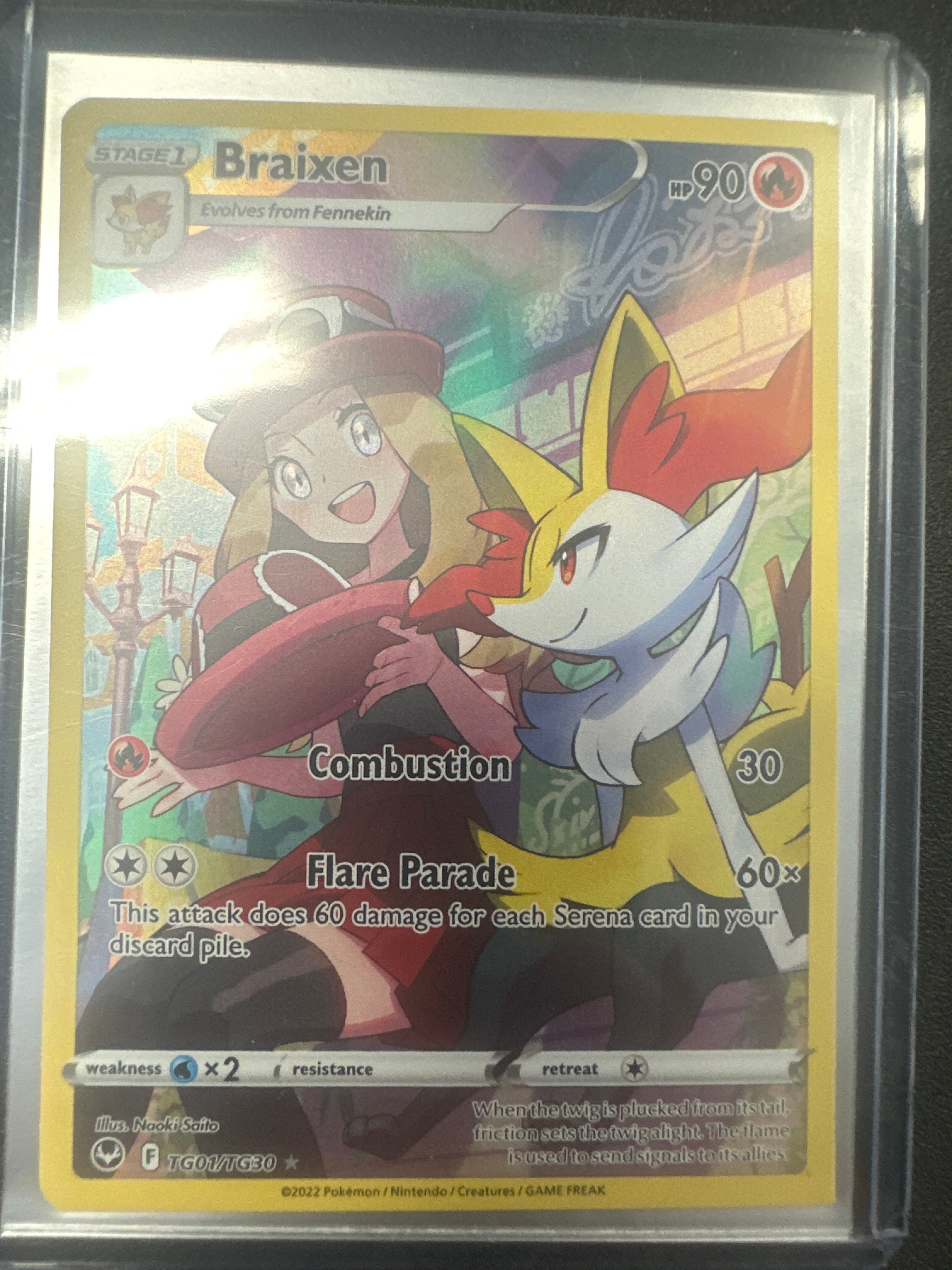 Pokémon | Braixen TG01/TG30 • Silver Tempest Trainer Gallery