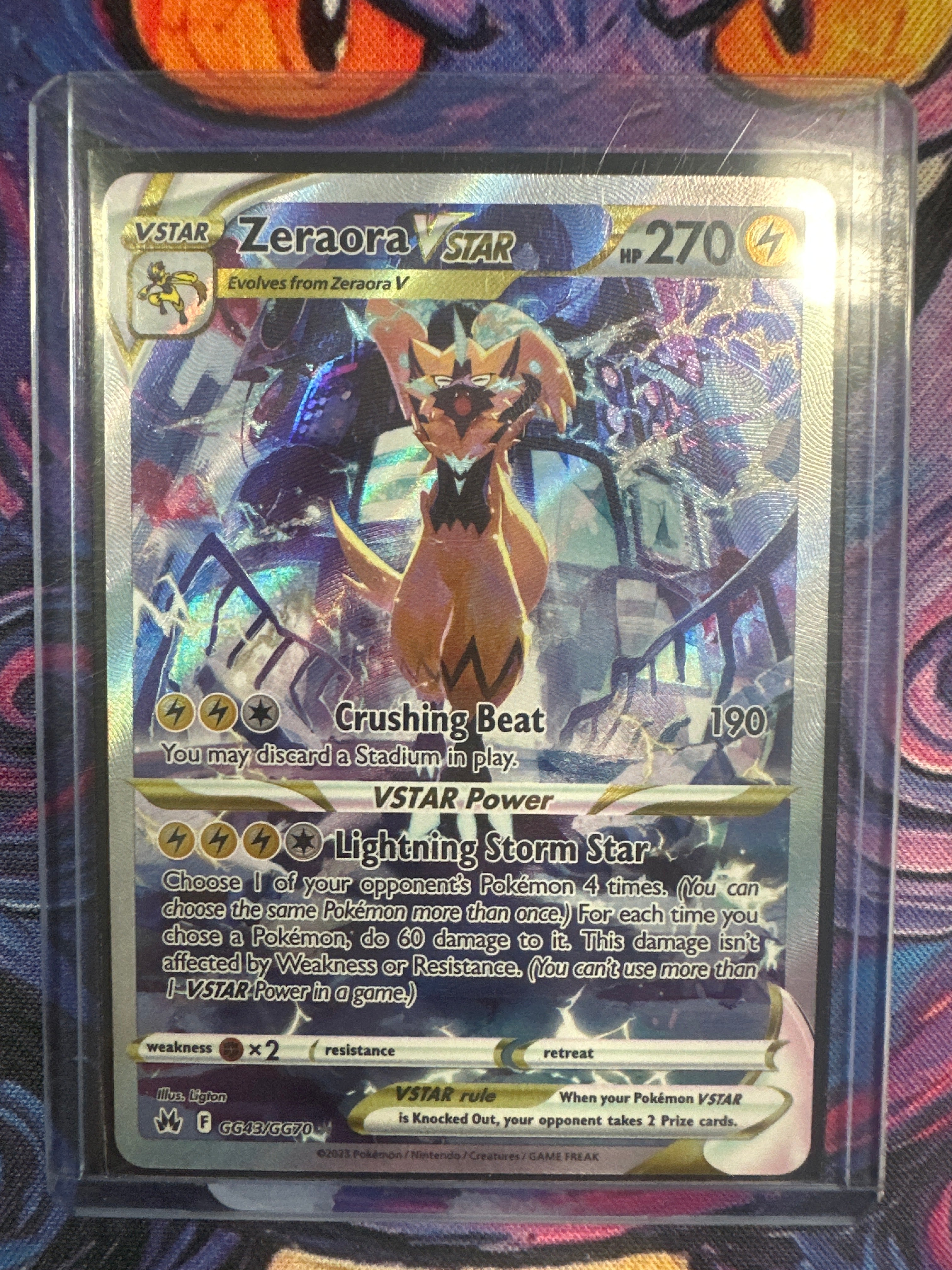 Pokémon | Zeraora Vstar GG43/GG70 • Crown Zenith Galarian Gallery