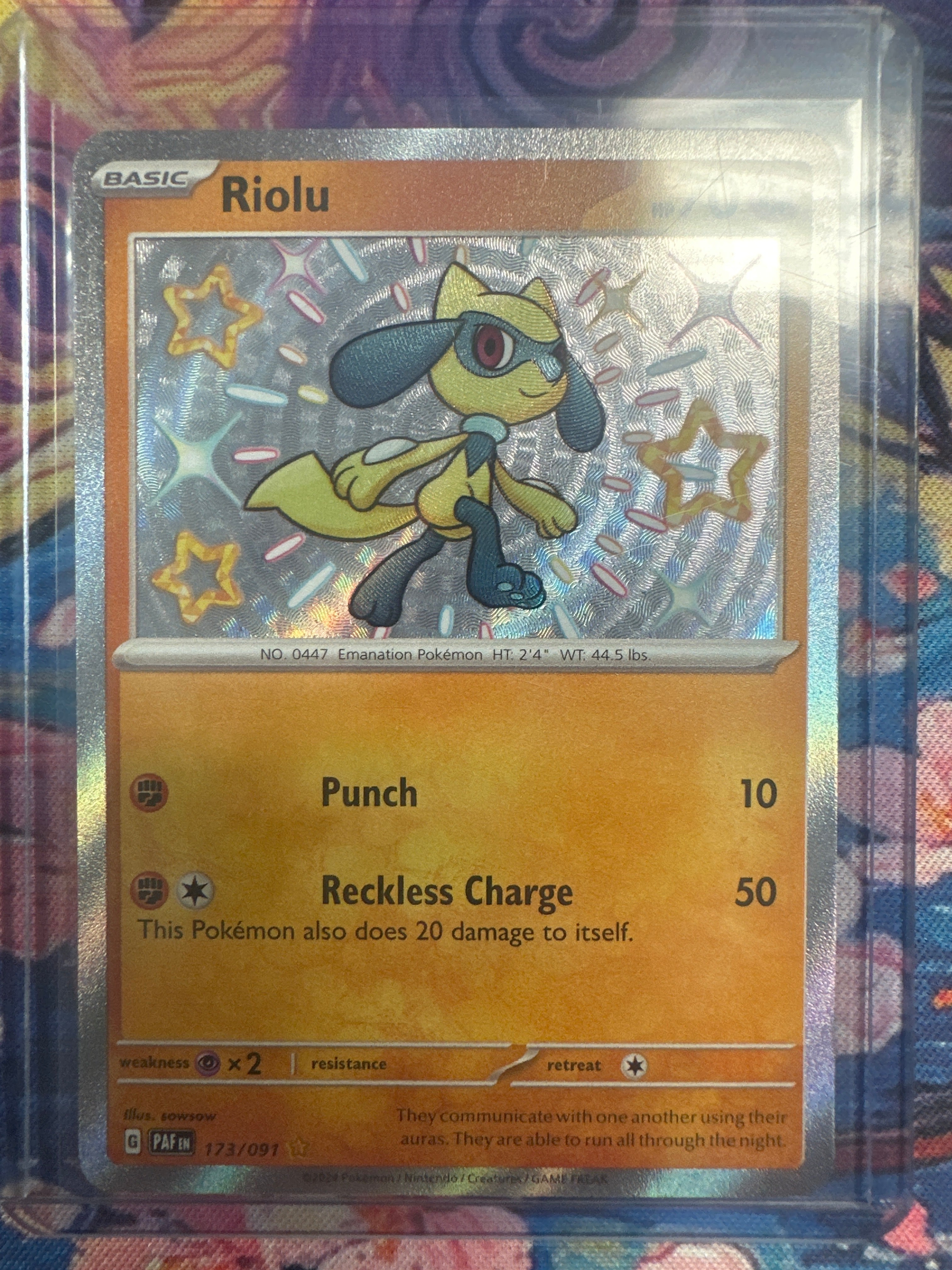 Pokémon | Riolu 173/091 • Paldean Fates