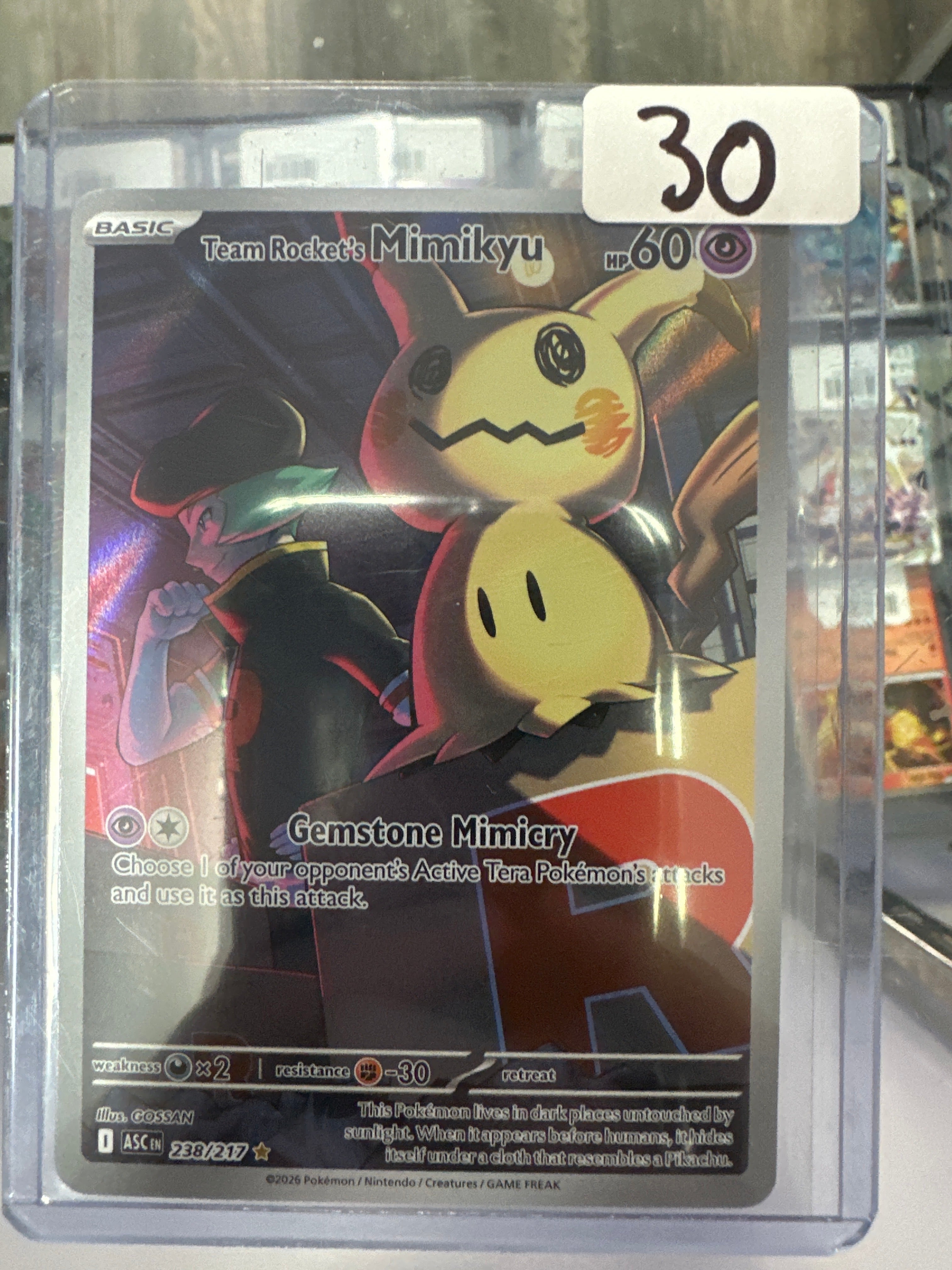 Pokémon | Team Rockets Mimikyu 238/217 • Ascended heroes