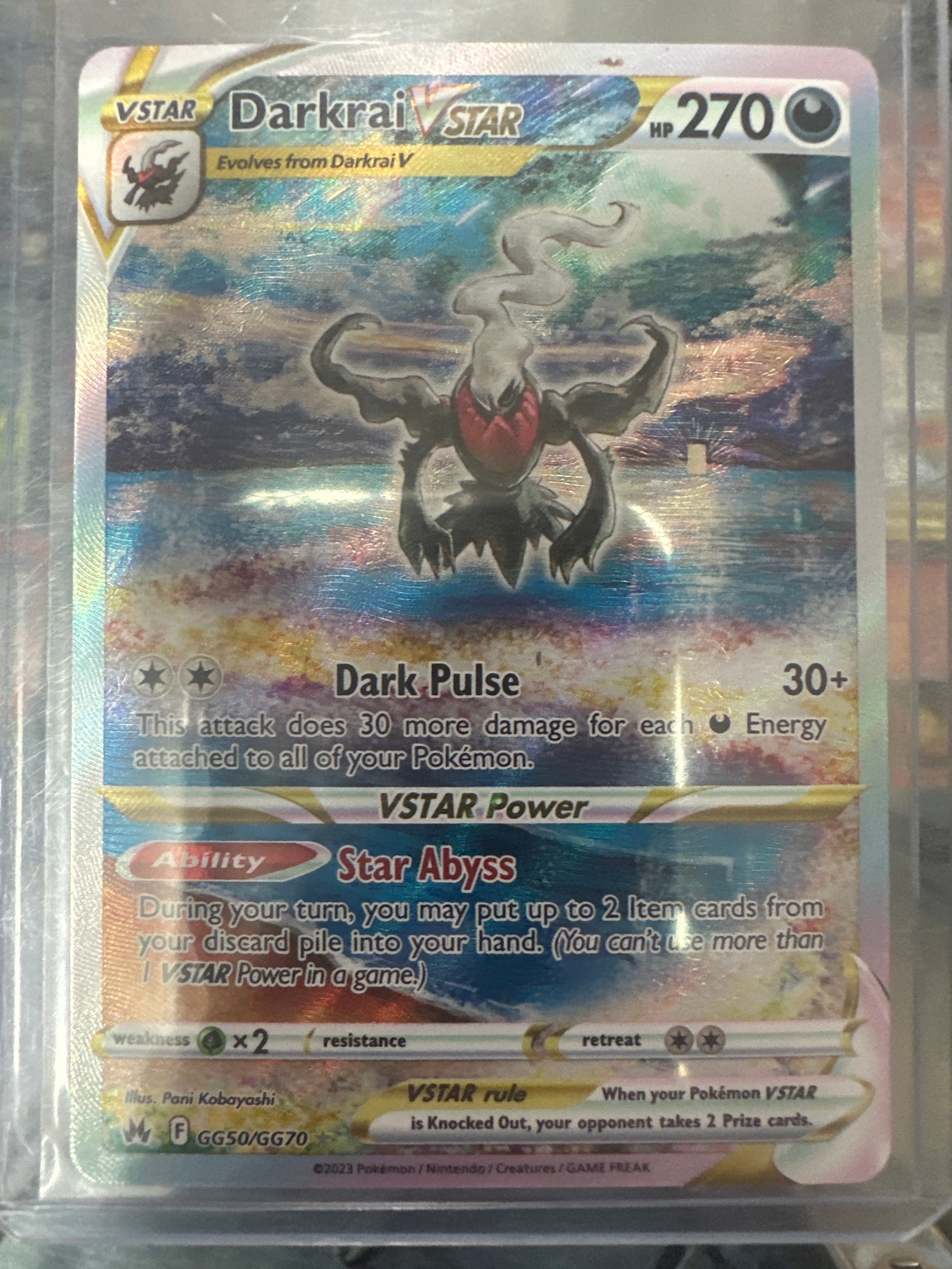 Pokémon | Darkrai V Star GG50/GG70 • Crown Zenith Galarian Gallery