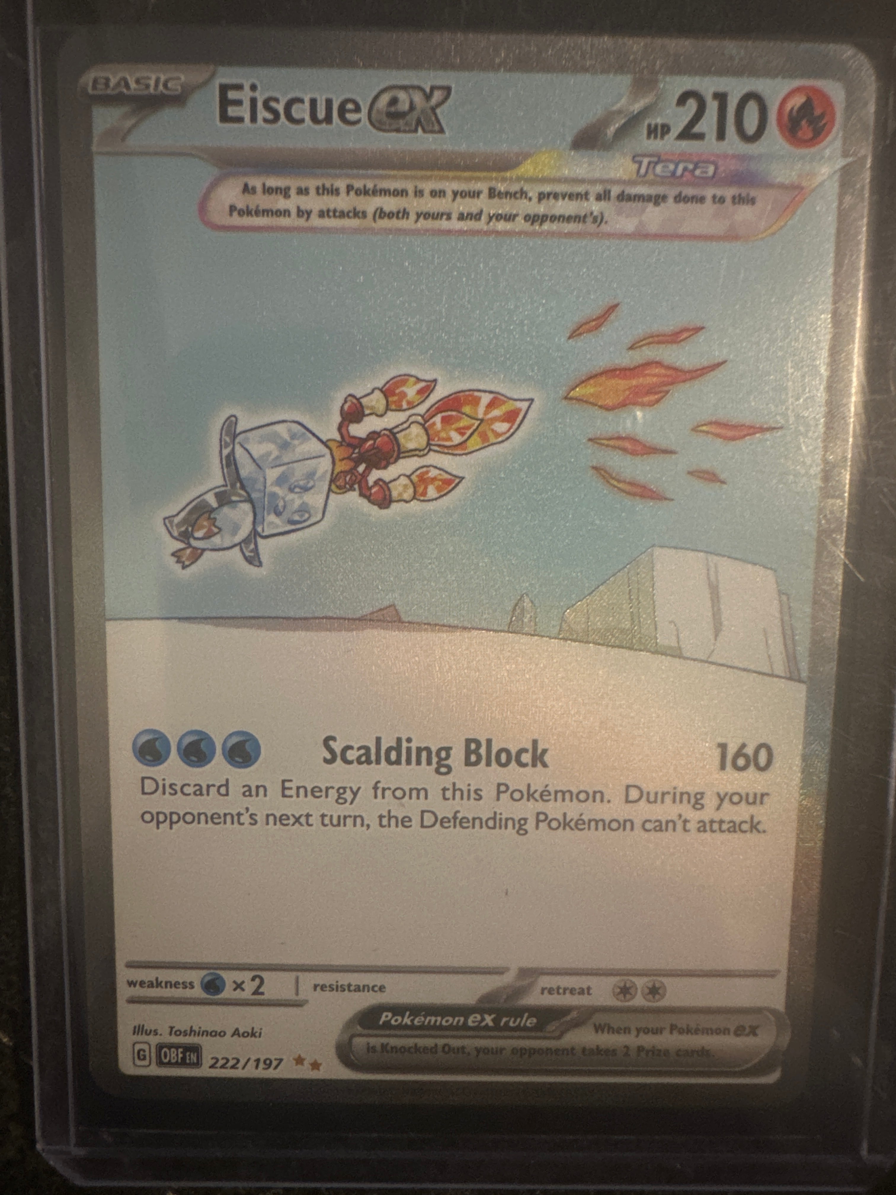 Pokémon | Eiscue EX 222/197 • Obsidian Flames