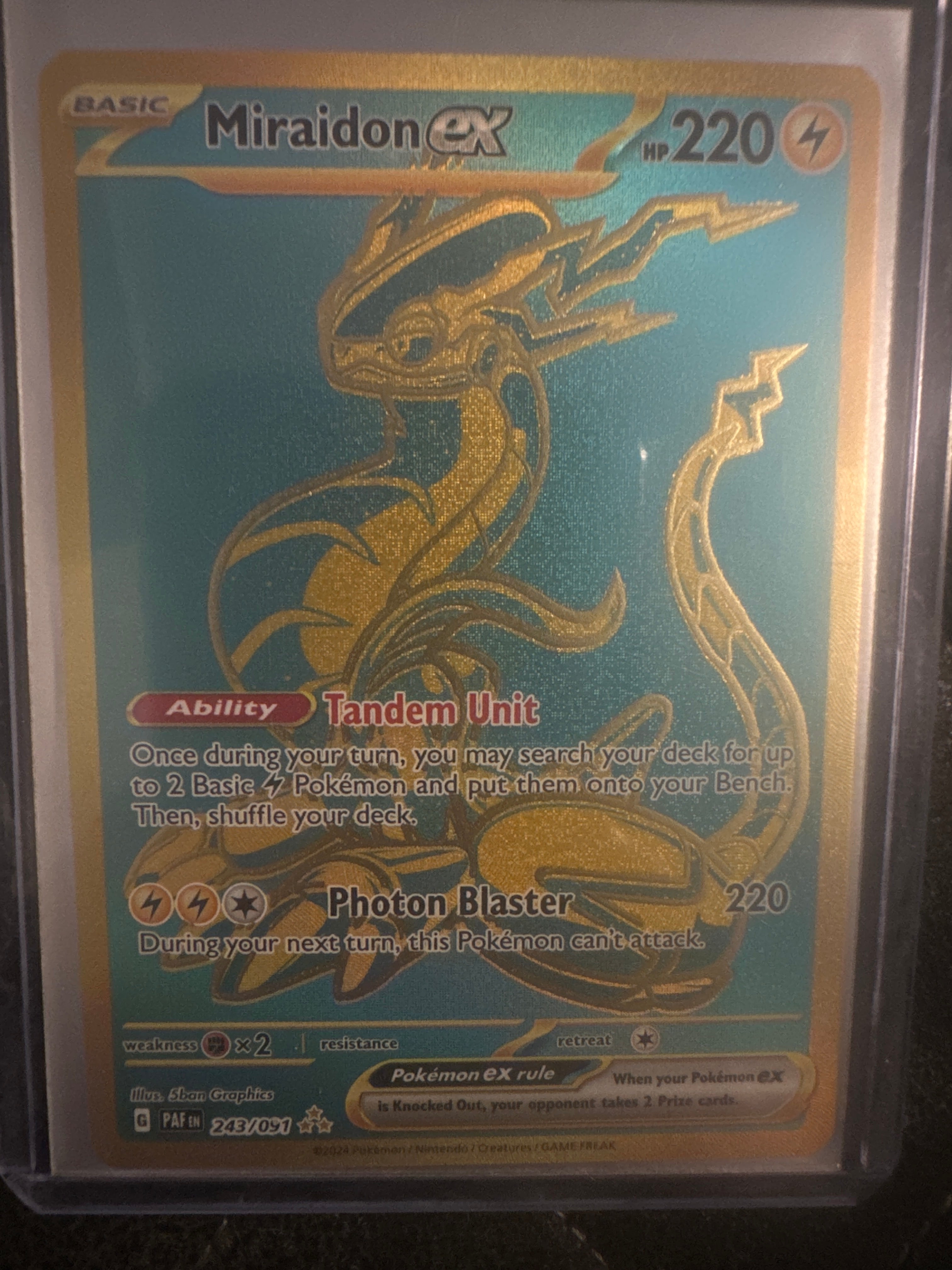 Pokémon | Miraidon EX 243/091 • Paldean Fates