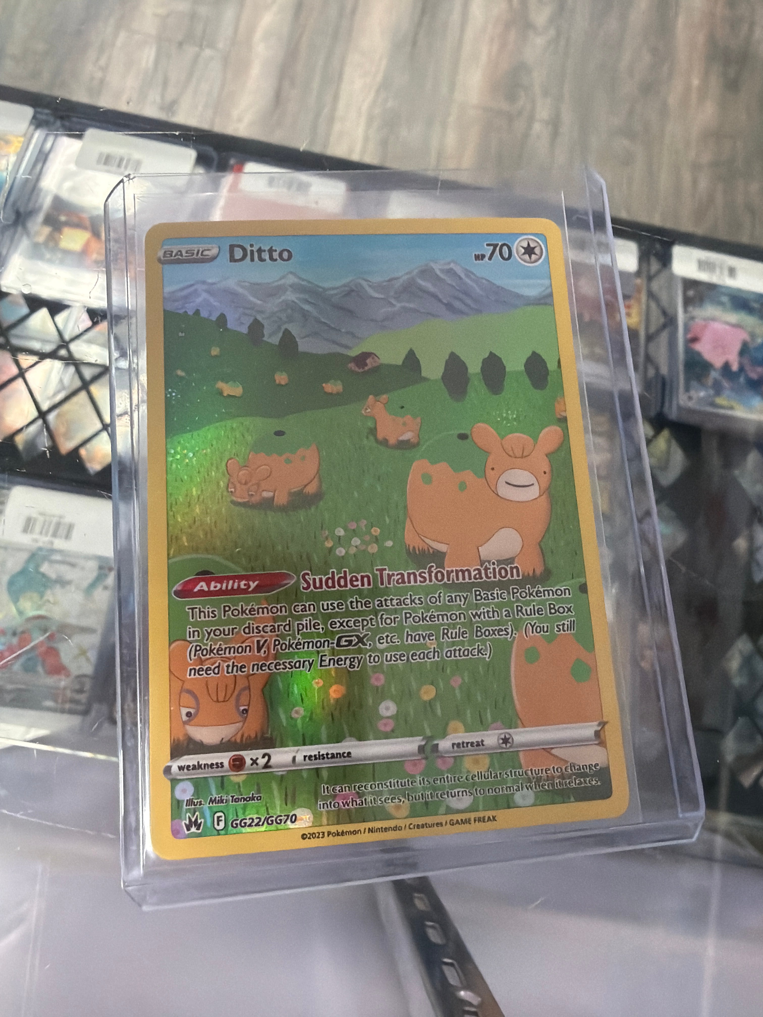 Pokemon TCG Ditto GG22/GG70 SWSH: Crown Zenith: Galarian Gallery 2023 NM