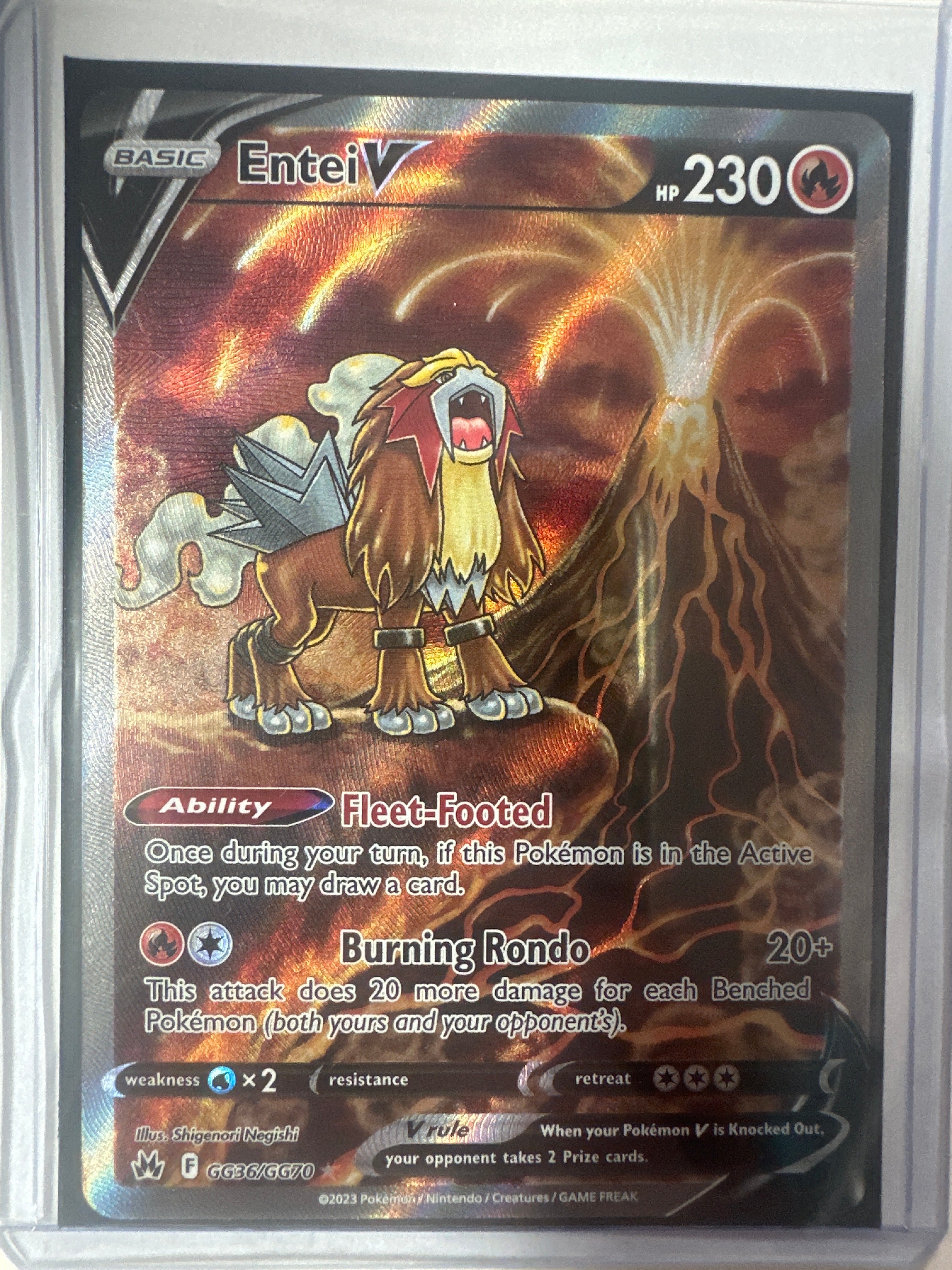 Pokémon | Entei V GG36/GG70 • Crown Zenith