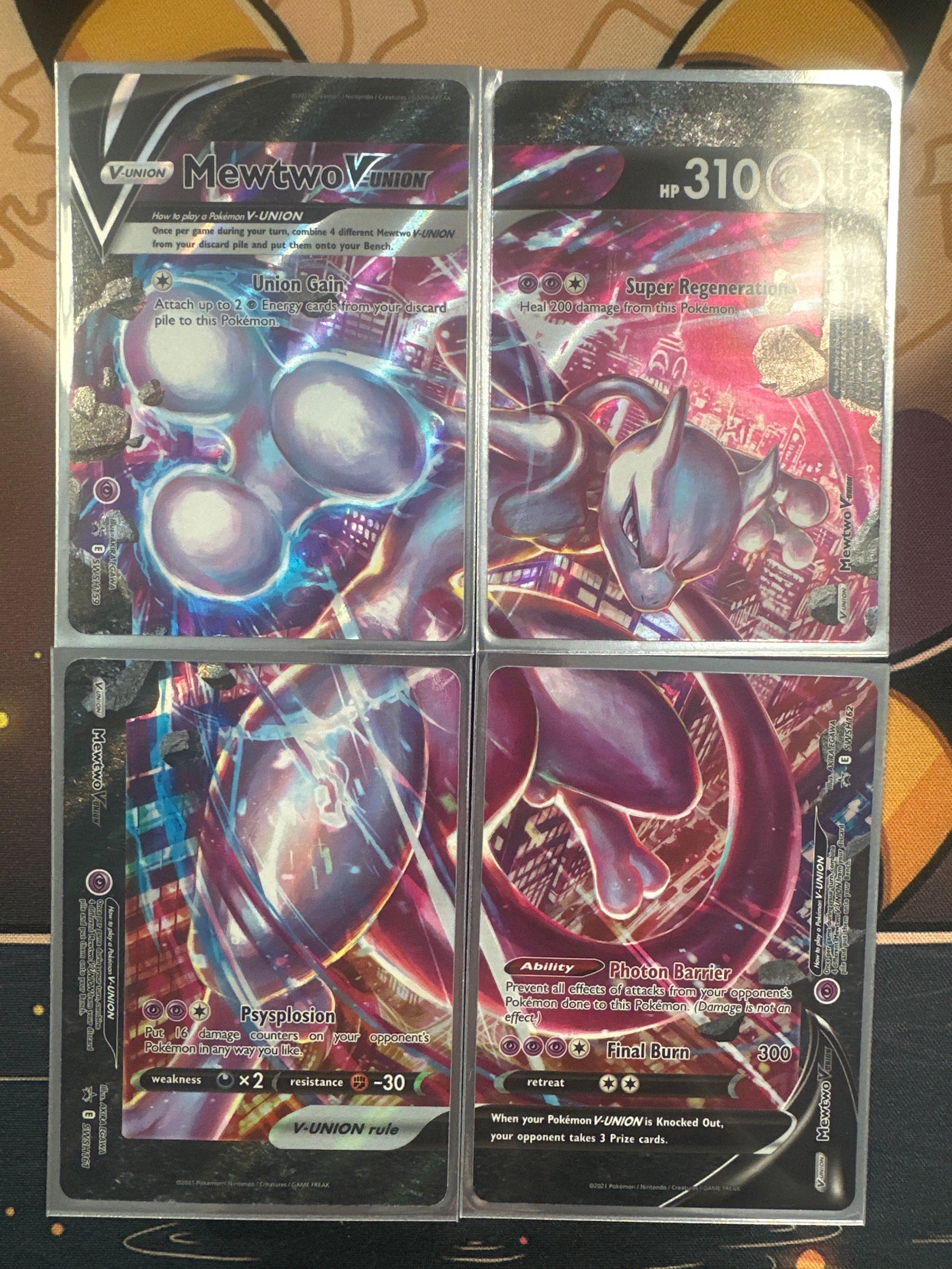Pokémon | Mewtwo V Union 4 Card Set • Sword & Shield Promo