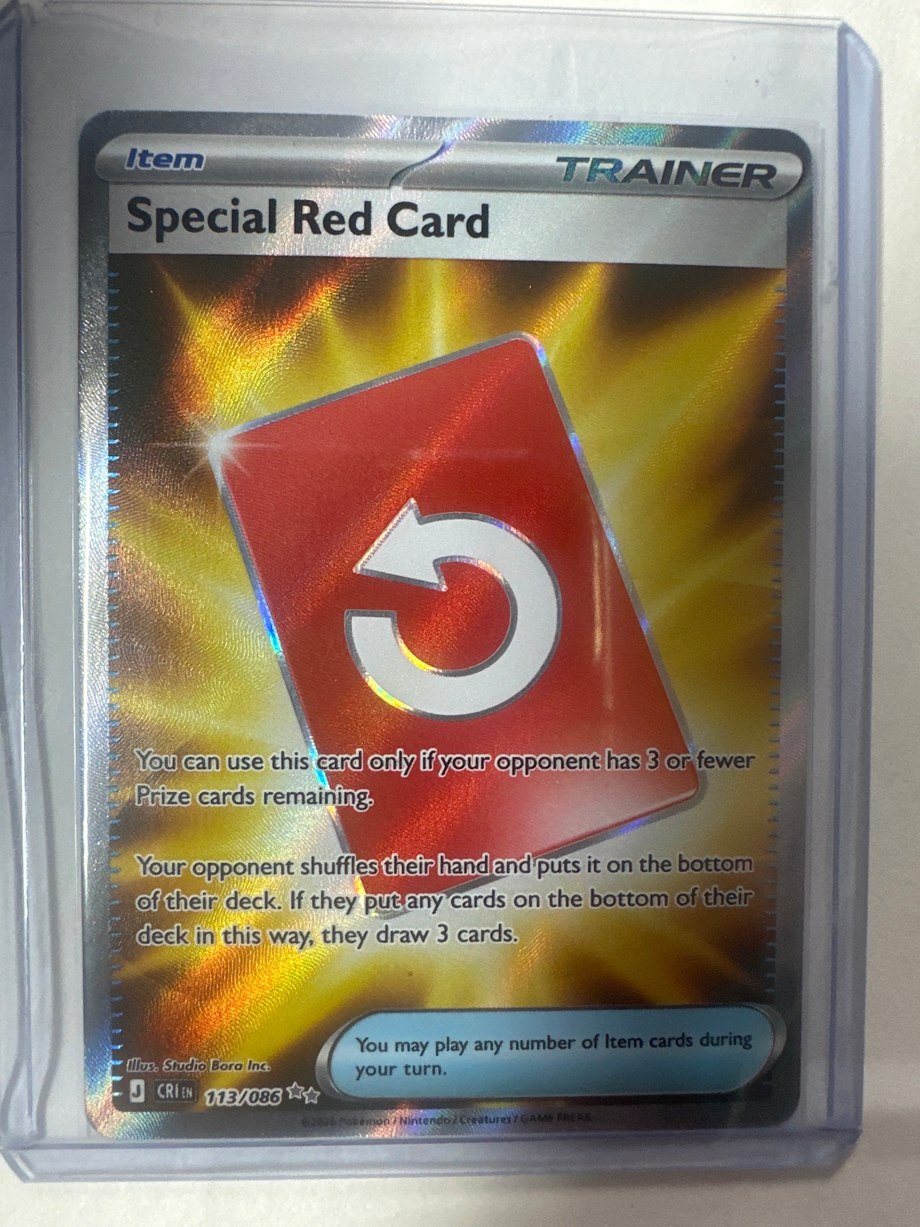 Pokémon | Special Red Card 113/086 • Chaos Rising