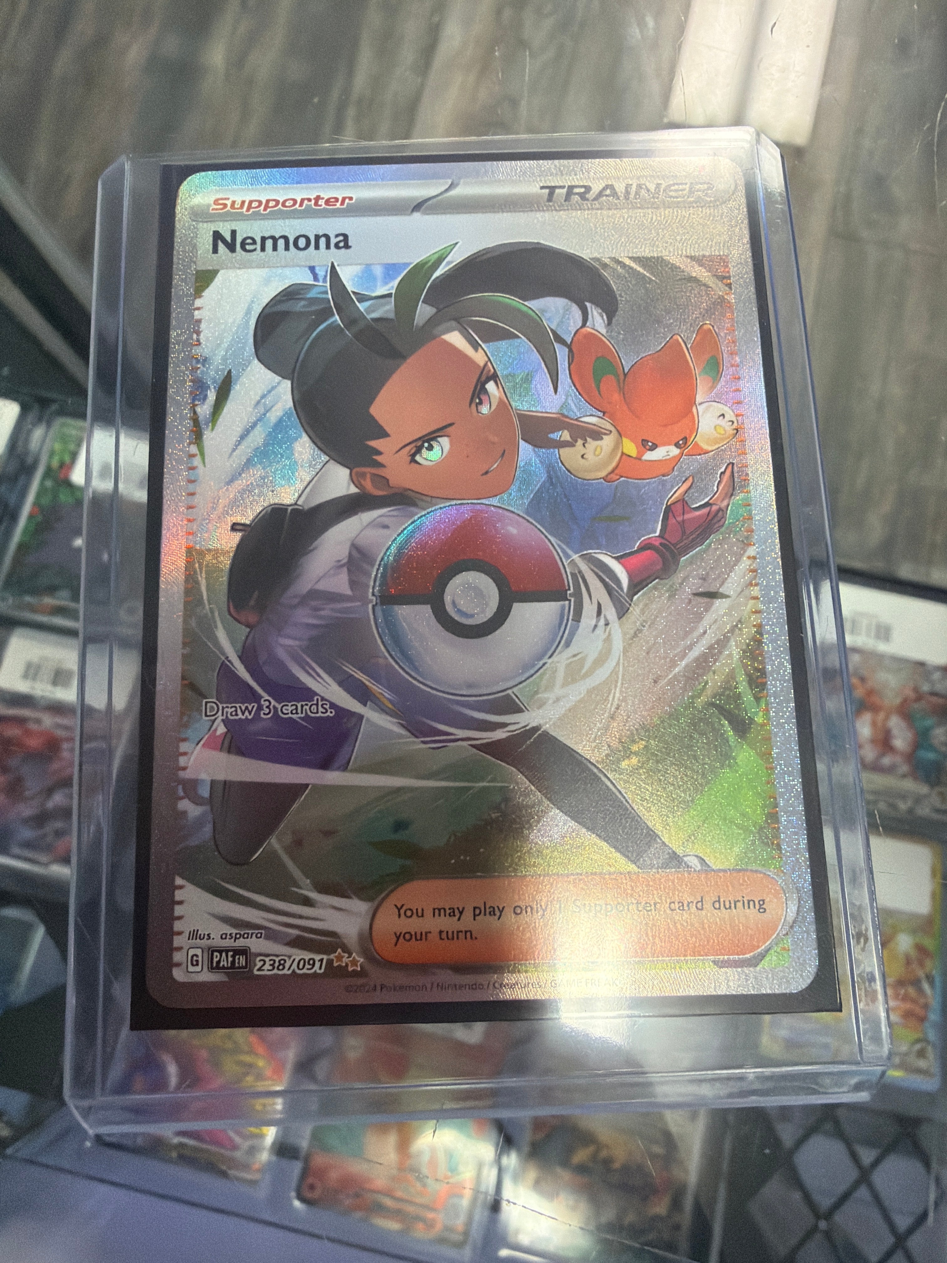 Pokemon | Nemona 238/091 Special Illustration Rare Paldean Fates