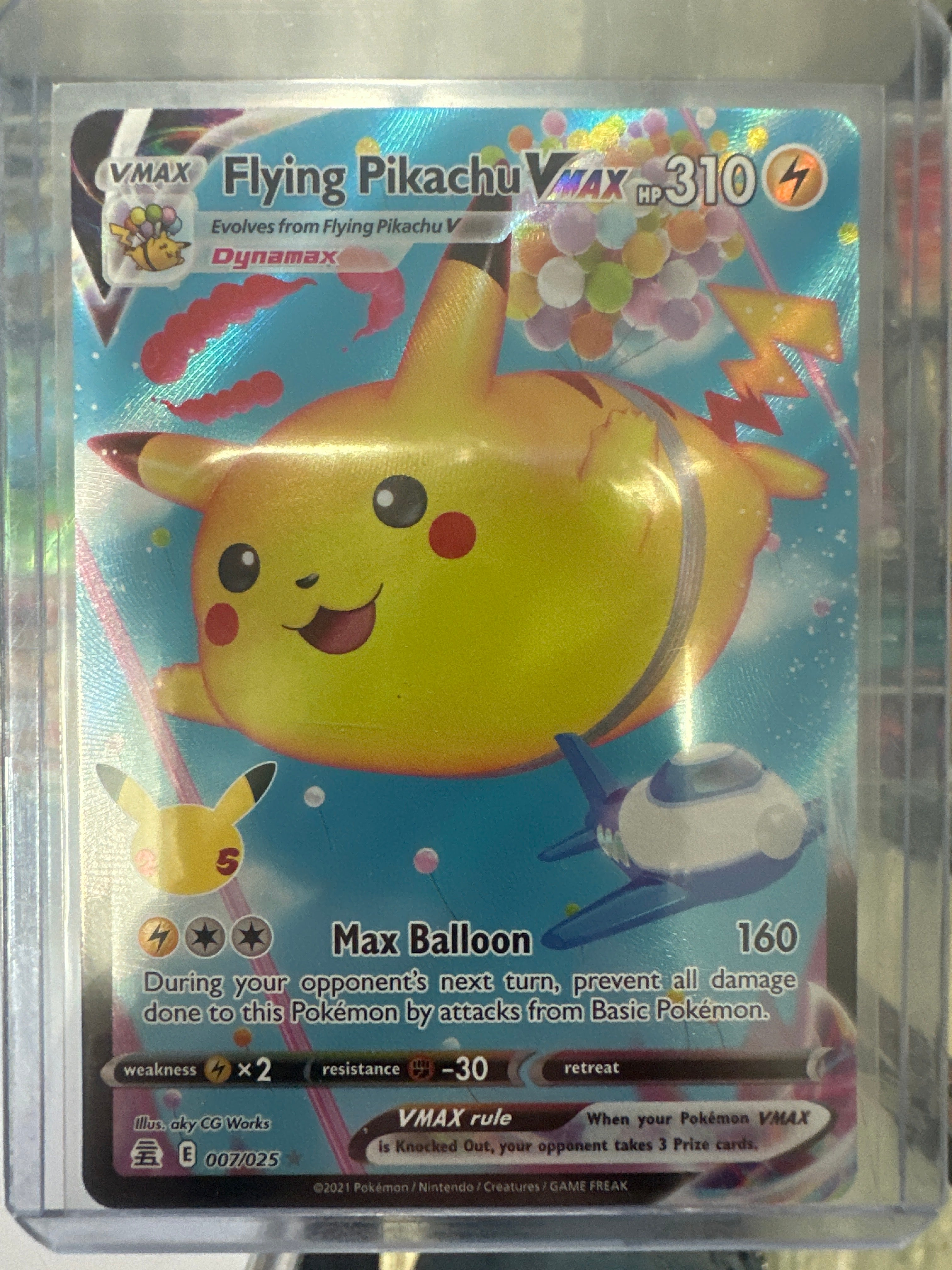 Pokémon | Flying Pikachu Vmax 007/025 • Celebrations