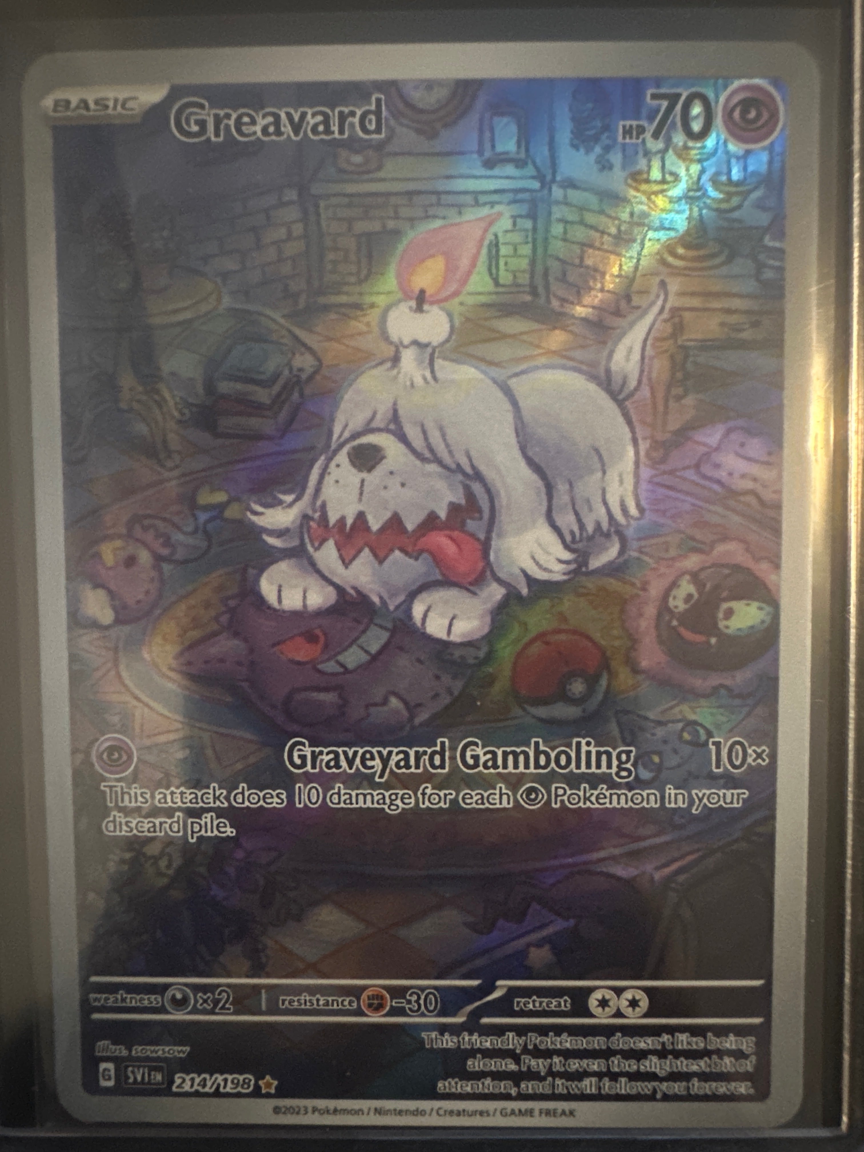 Pokémon | Greavard 214/198 • Scarlet & Violet Base