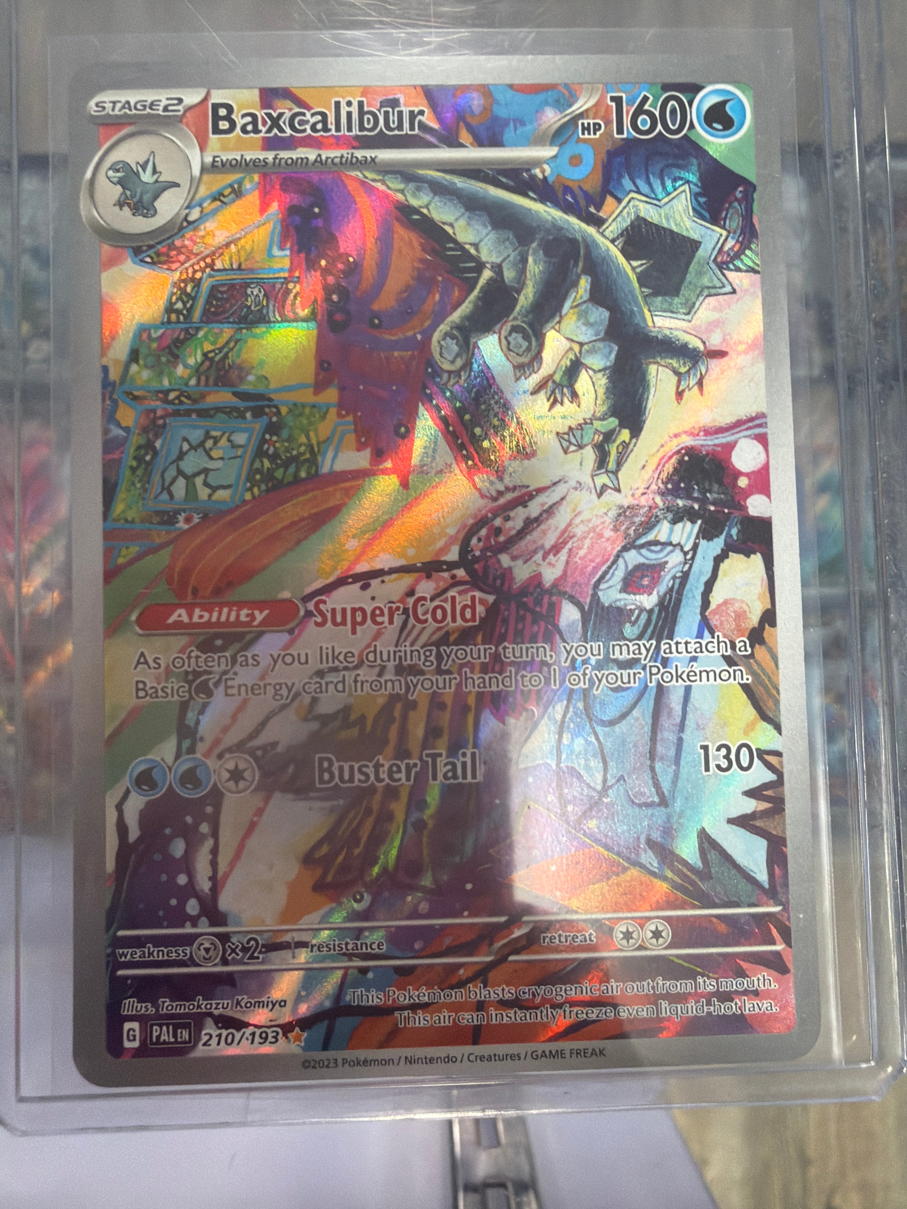 Baxcalibur 210/193 Illustration Rare Paldea Evolved Pokemon LP