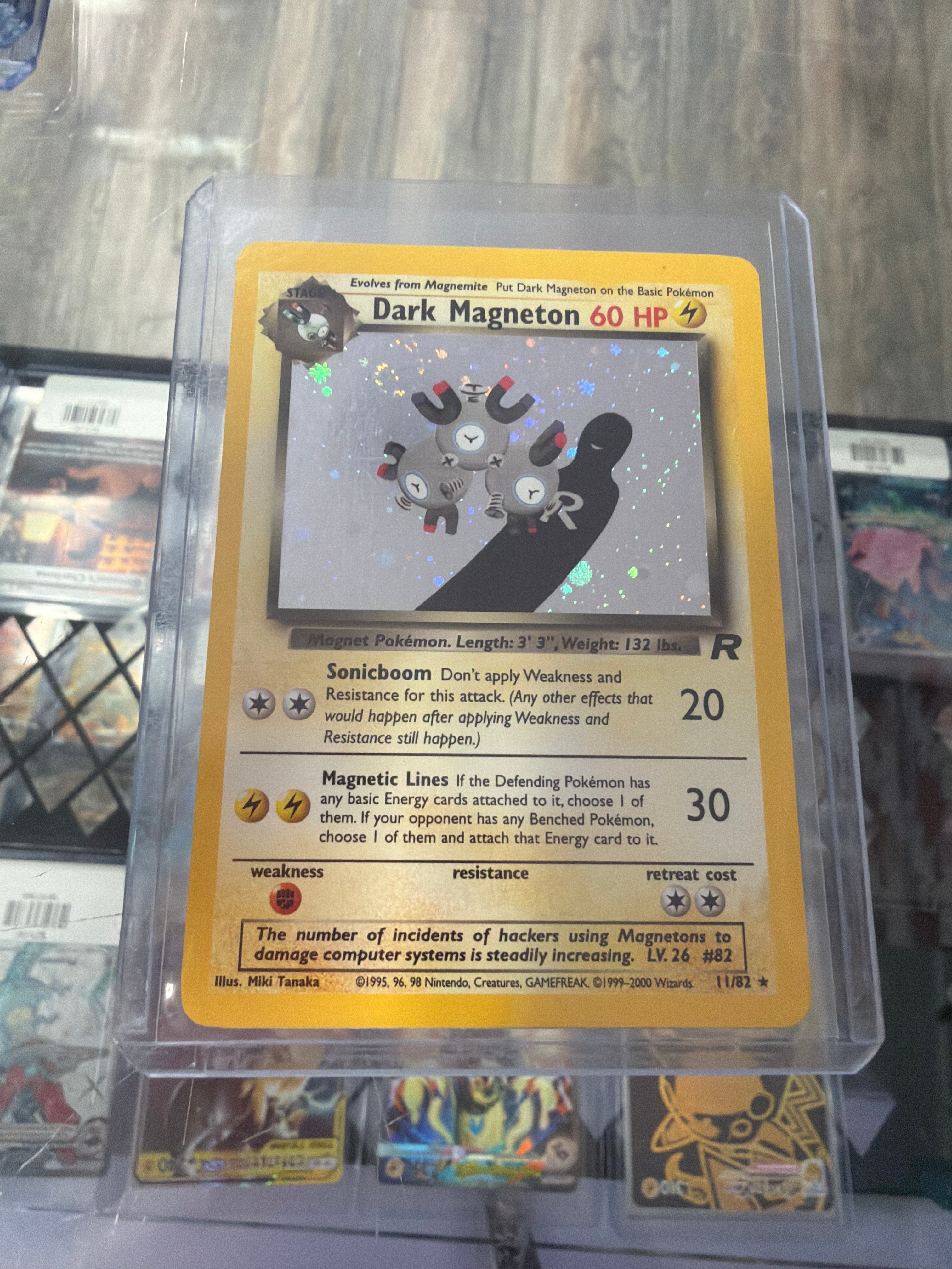 Pokemon TCG Dark Magneton Team Rocket #11/82 Unlimited Holo Rare English
