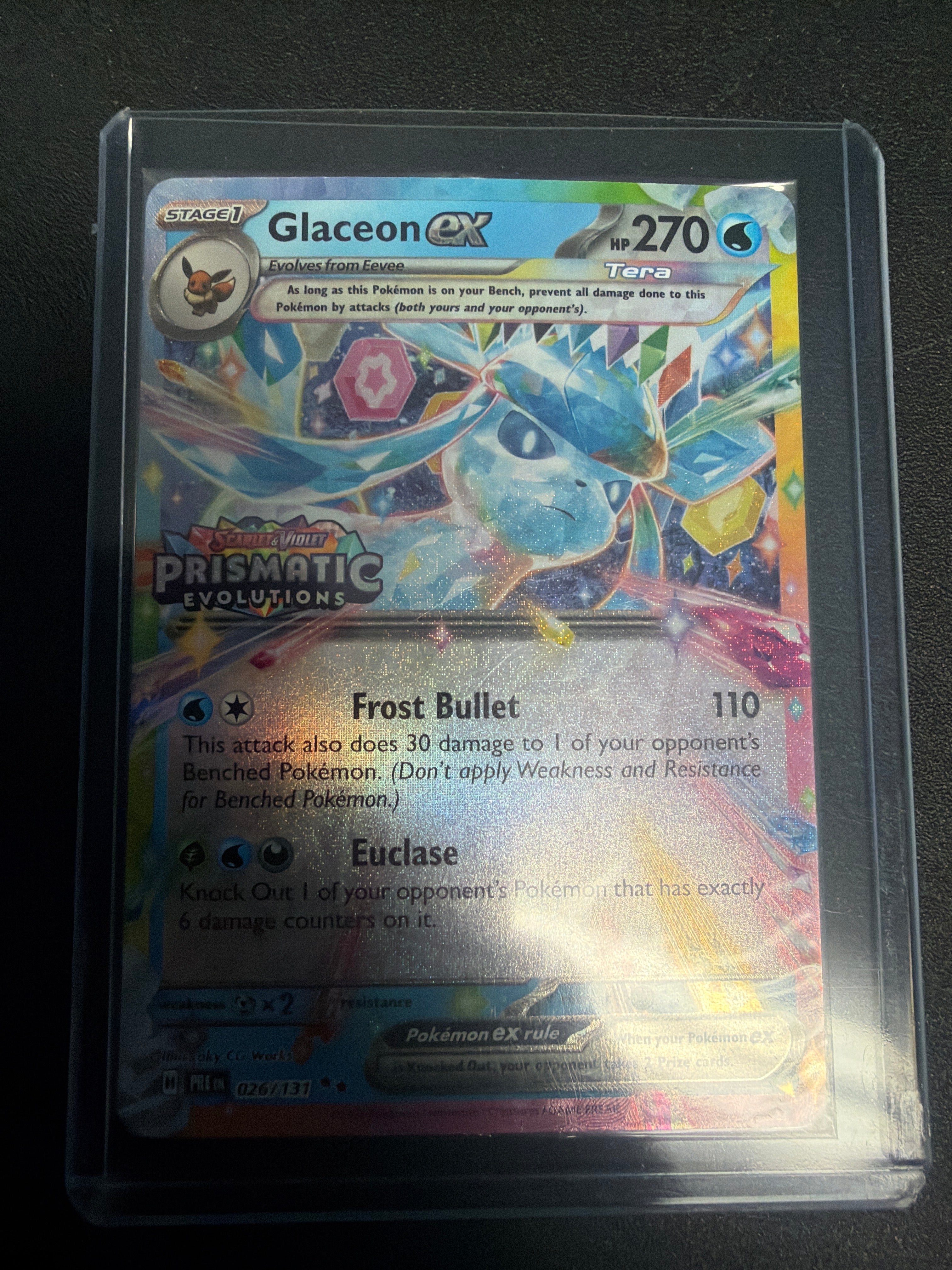 Pokemon Glaceon EX 026/131 Prismatic Evolutions Stamp Promo Sealed