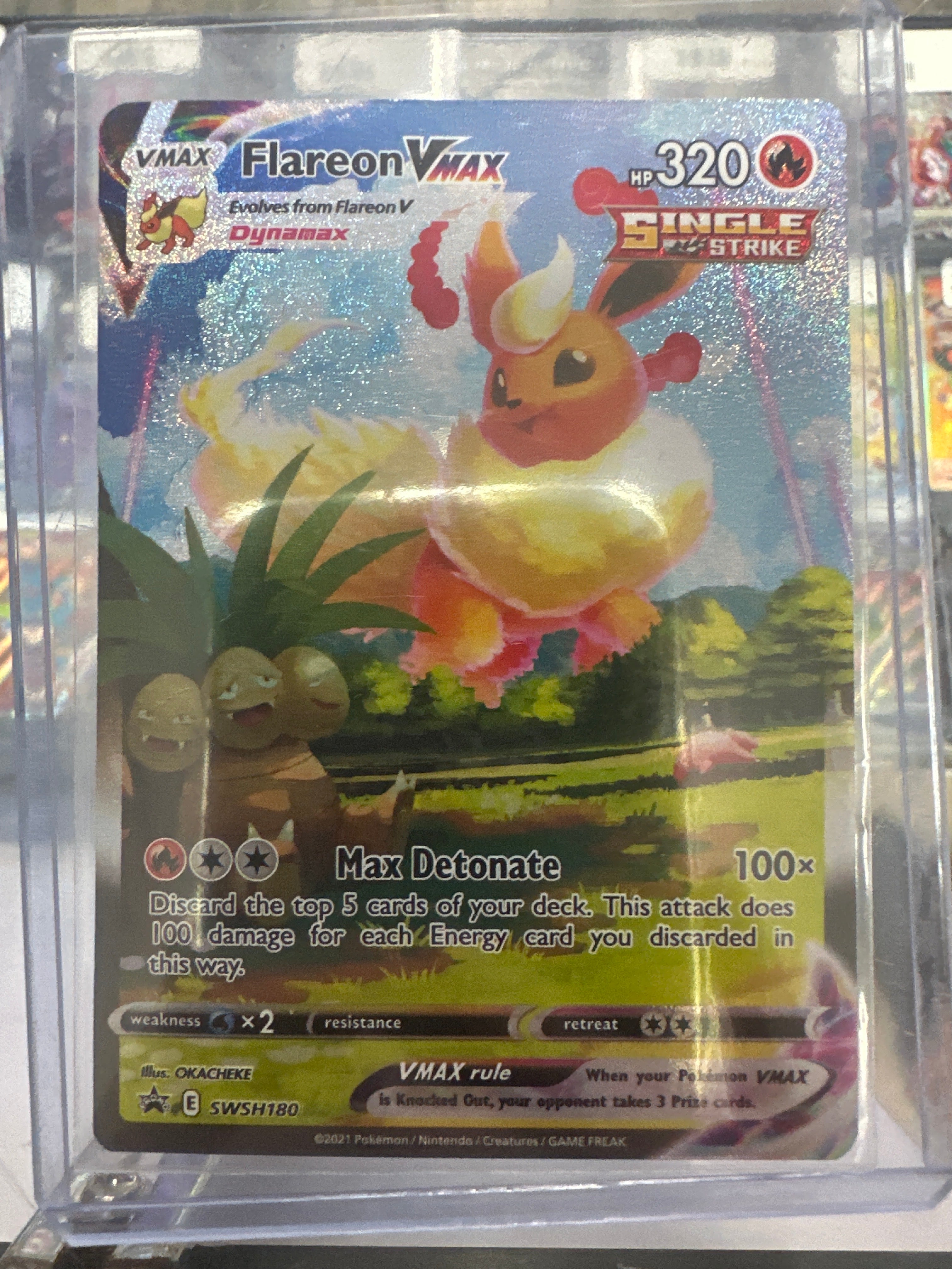 Pokémon | Flareon Vmax SWSH180 Promo • Sword & Shield
