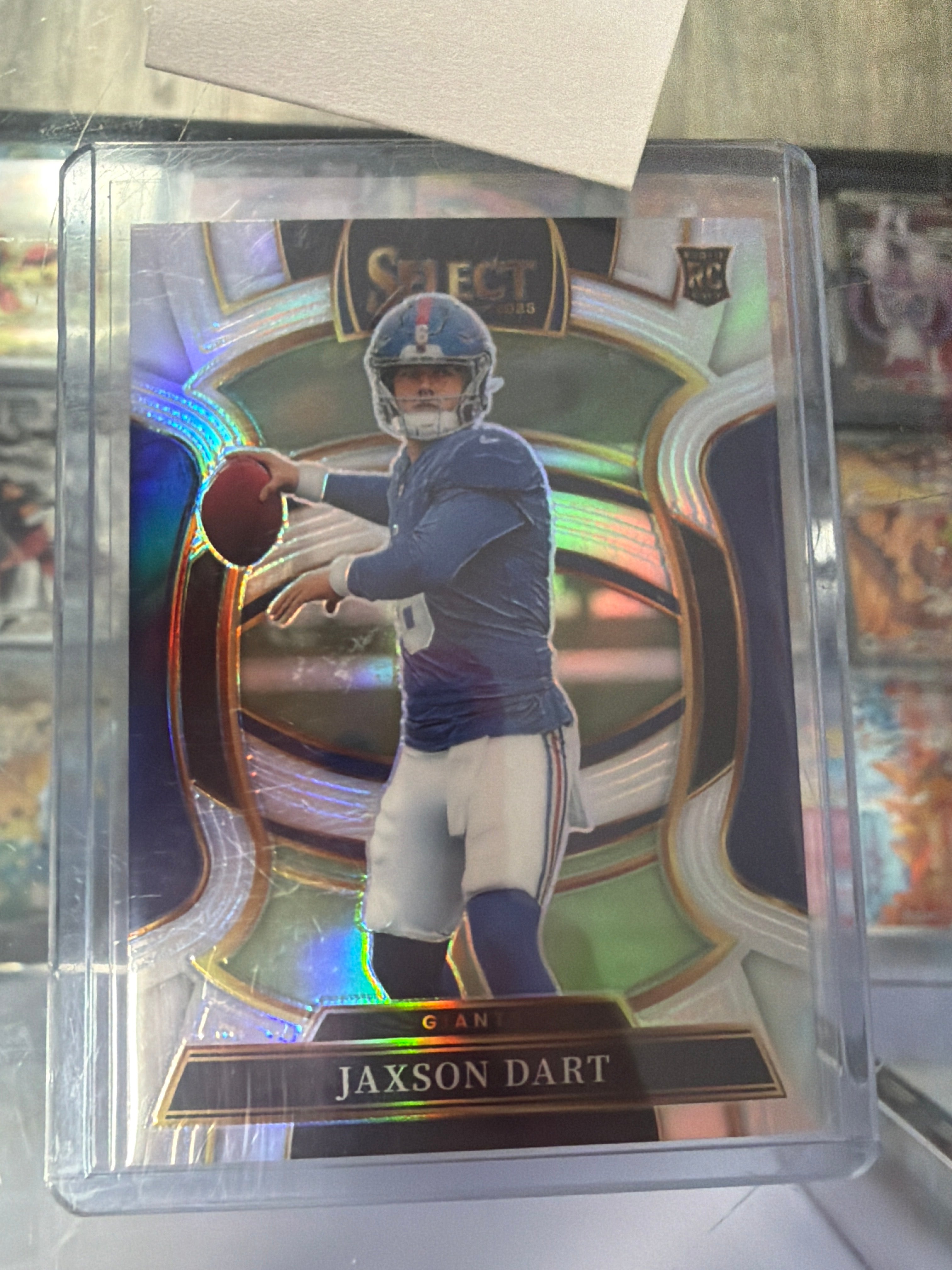 2025 Panini Select Silver Prizm Concourse Jaxson Dart Giants #93 (RC)