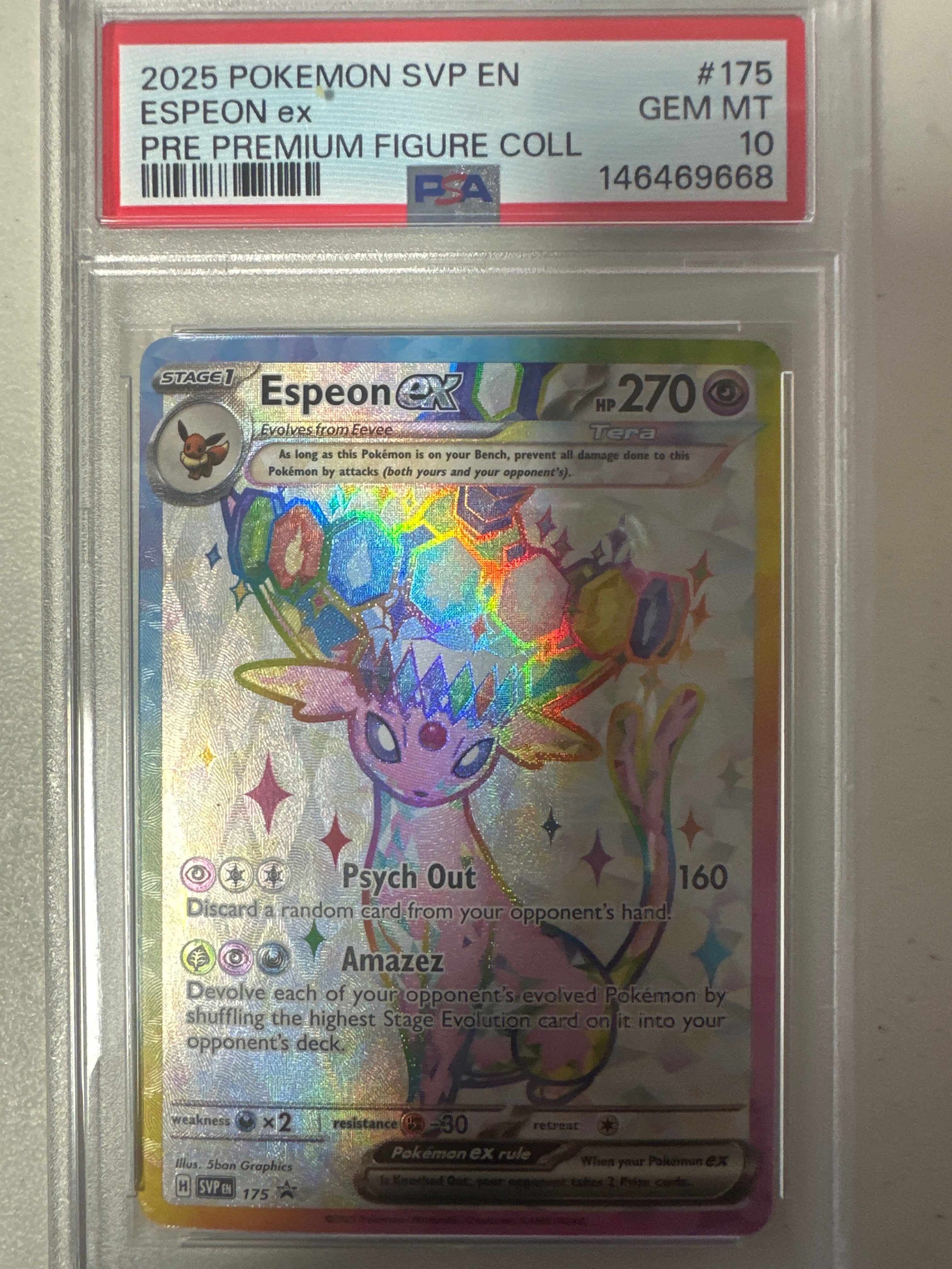 Pokémon | PSA 10 Espeon EX 175 Promo