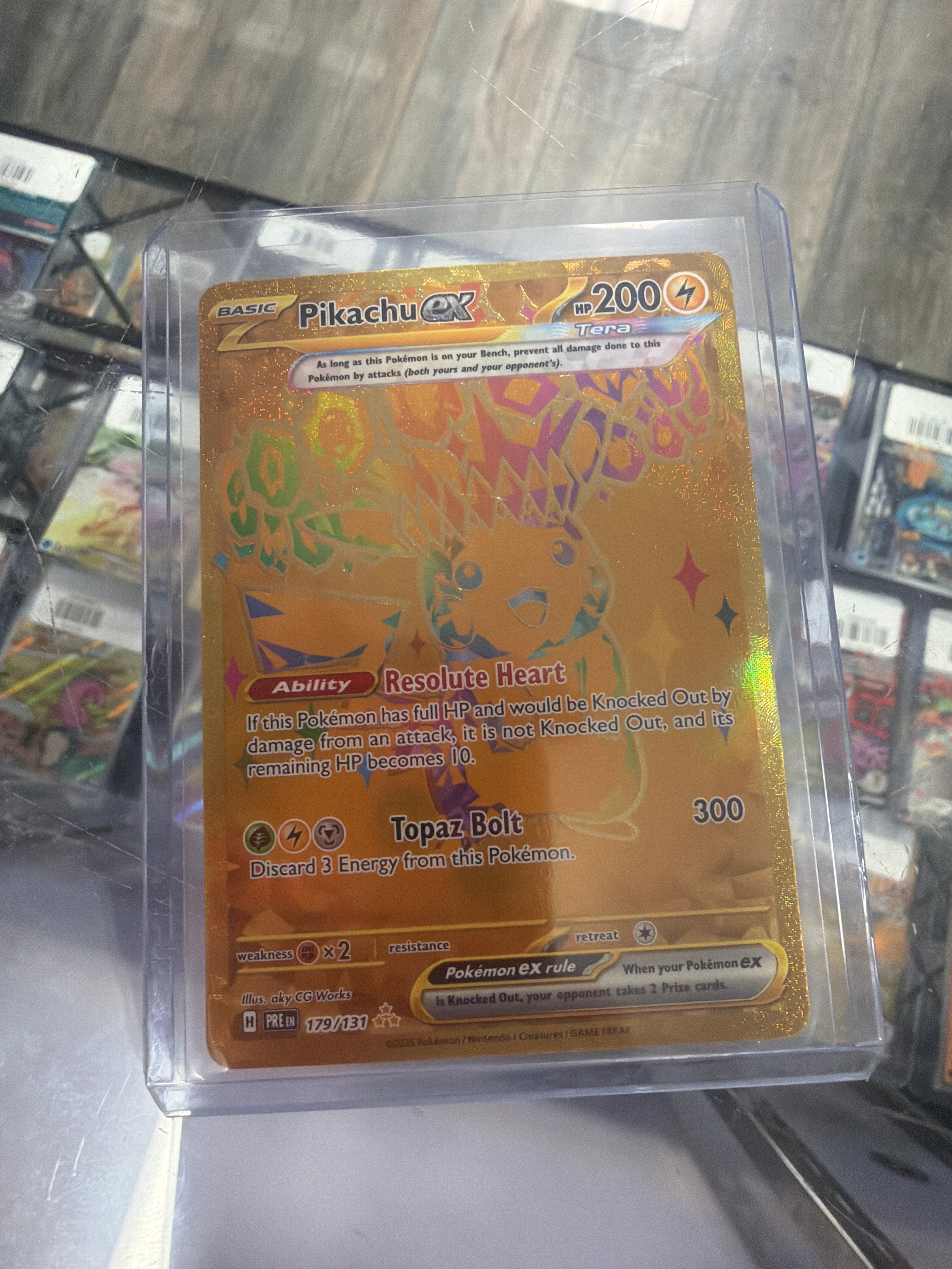 Pokemon | Pikachu ex 179/131 Prismatic Evolutions Pokemon Card