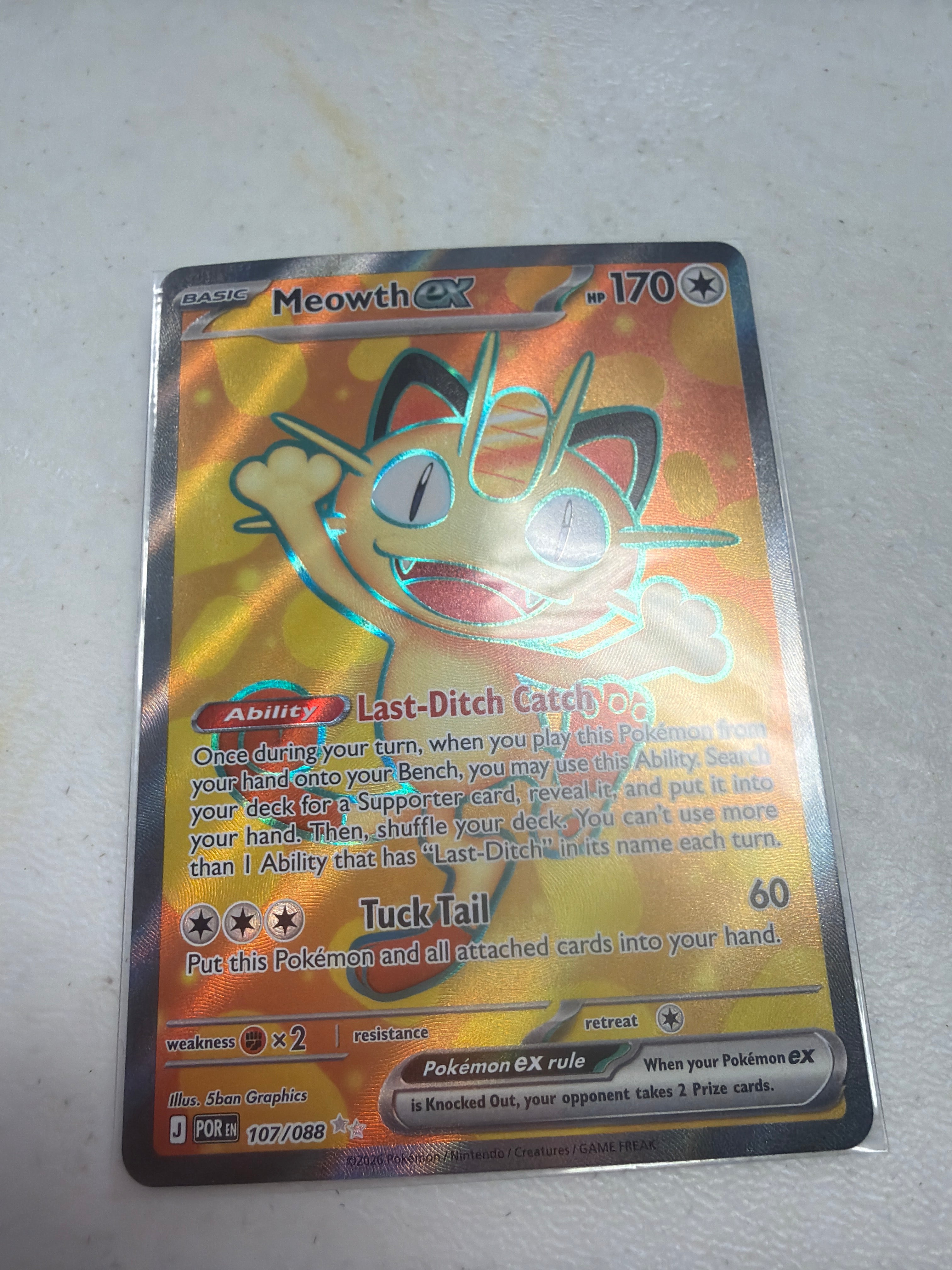 Pokemon | Meowth ex - 107/088 - ME03: Perfect Order (POR)