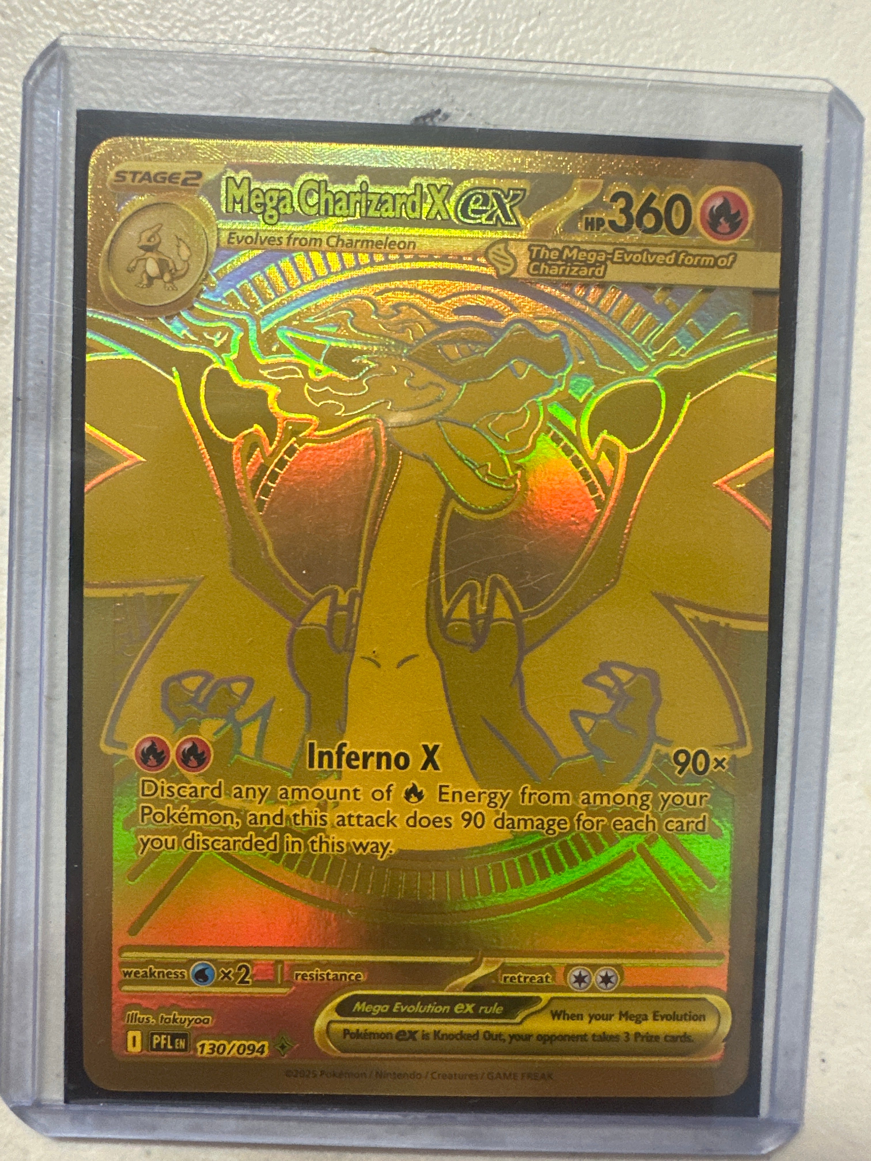 Pokémon | Mega Charizard X EX 130/094 • Phantasmal Flames