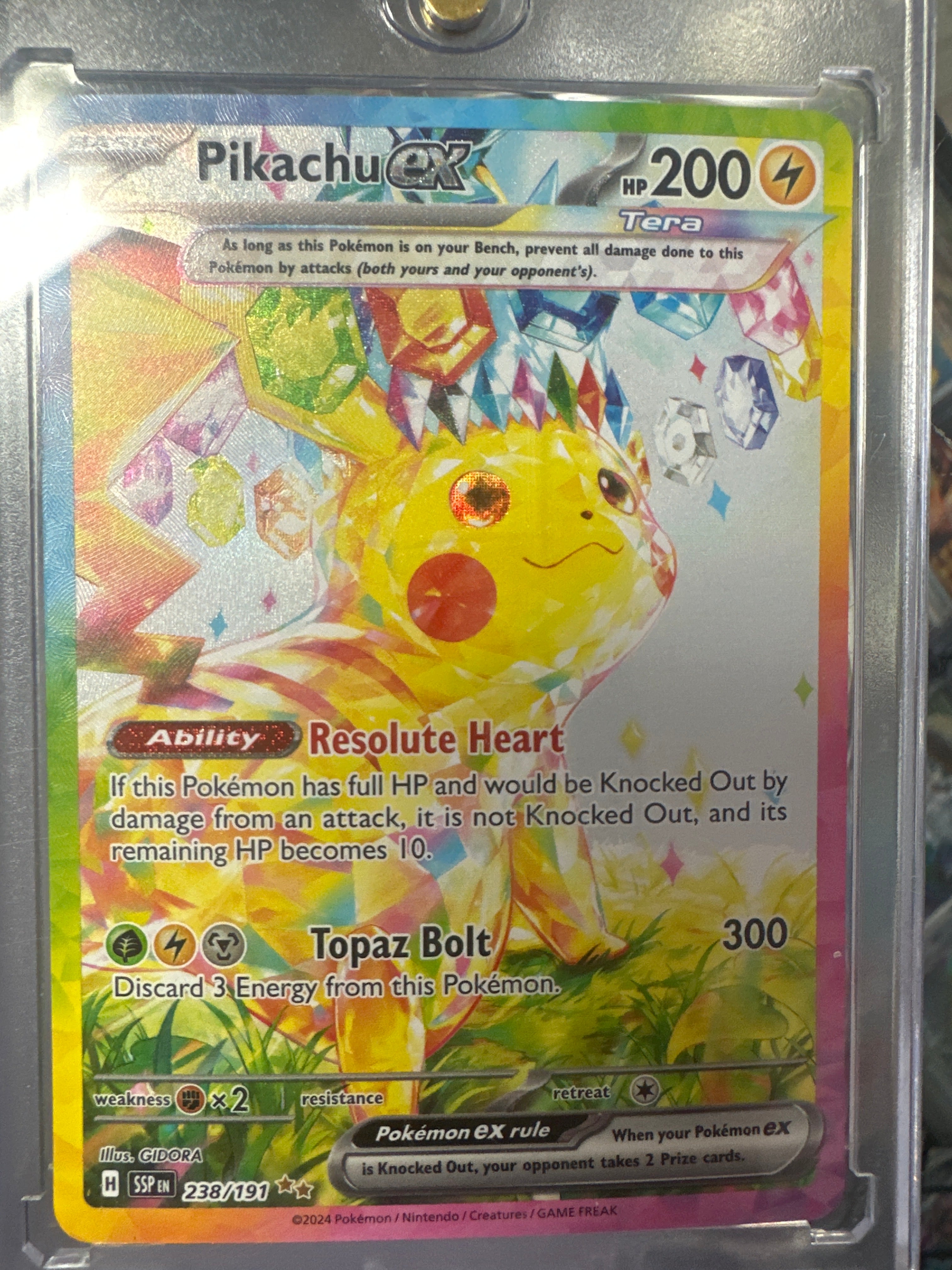Pokémon | Pikachu EX 238/191 • Surging Sparks