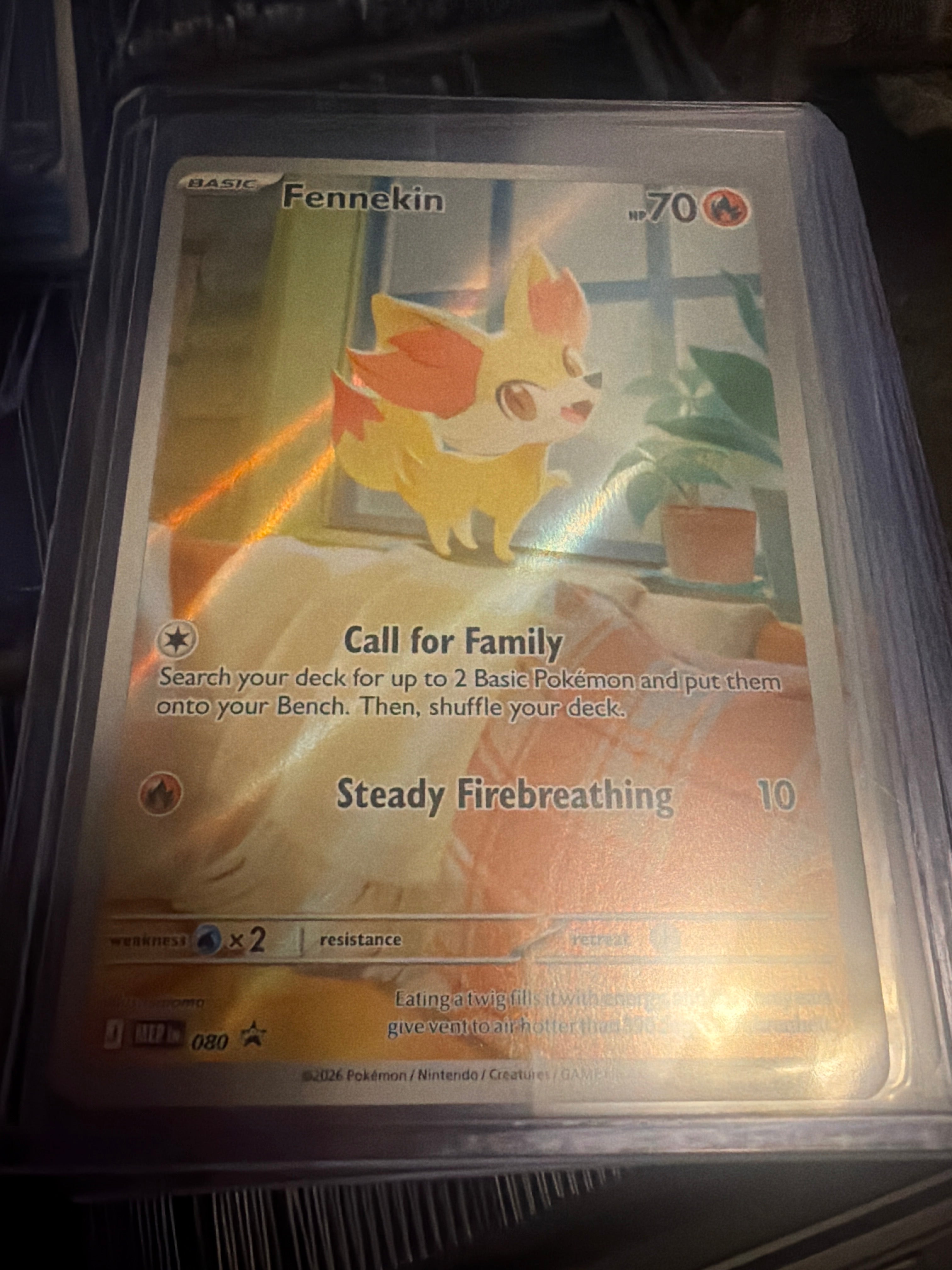 Pokemon | Fennekin Mega Evolution Black Star Promos - 080