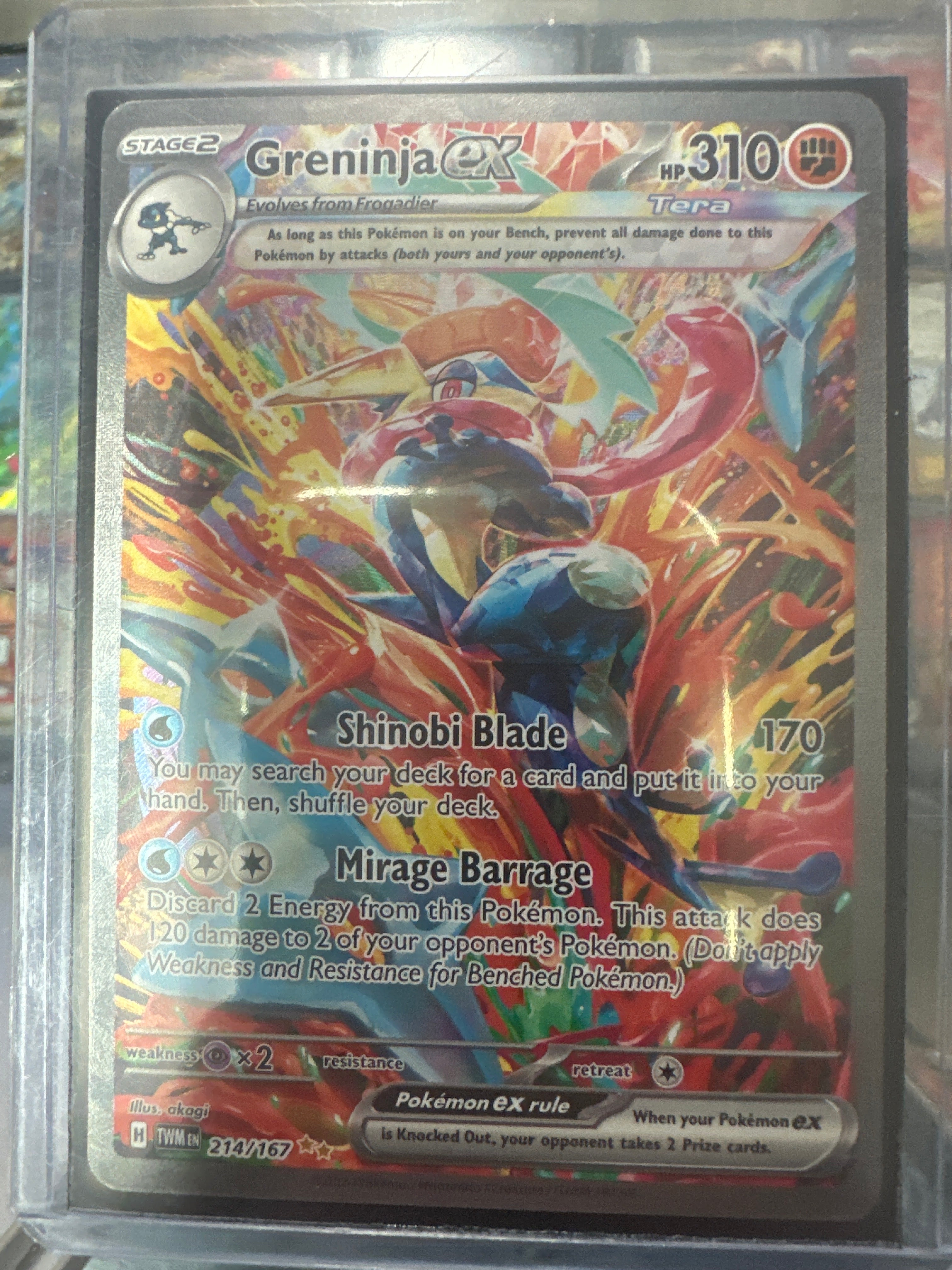 Pokémon | Greninja EX 214/167 • Twilight Masquerade