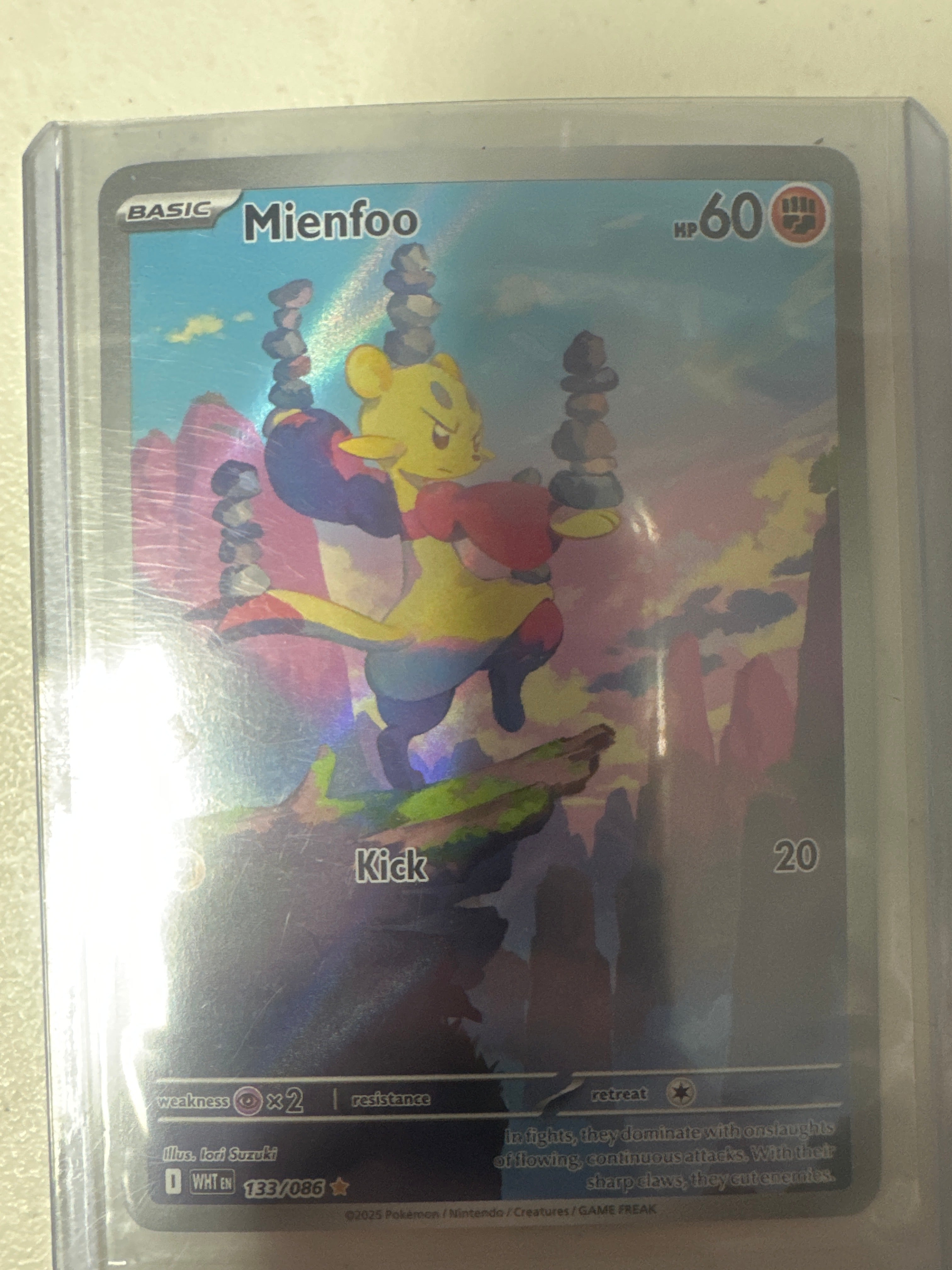 Pokémon | Mienfoo 133/086 • White Flare