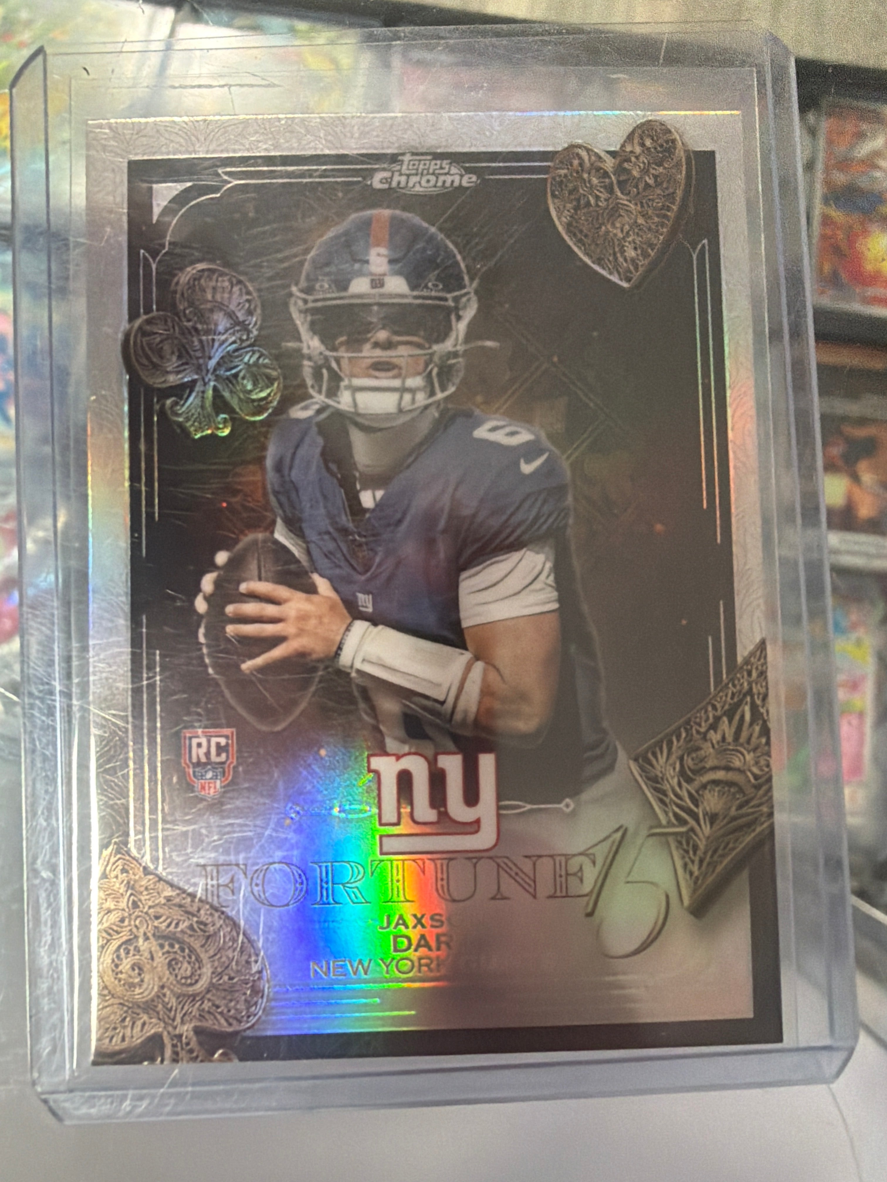 2025 Topps Chrome Fortune 15 Rookie Jaxson Dart #F15-23 New York Giants
