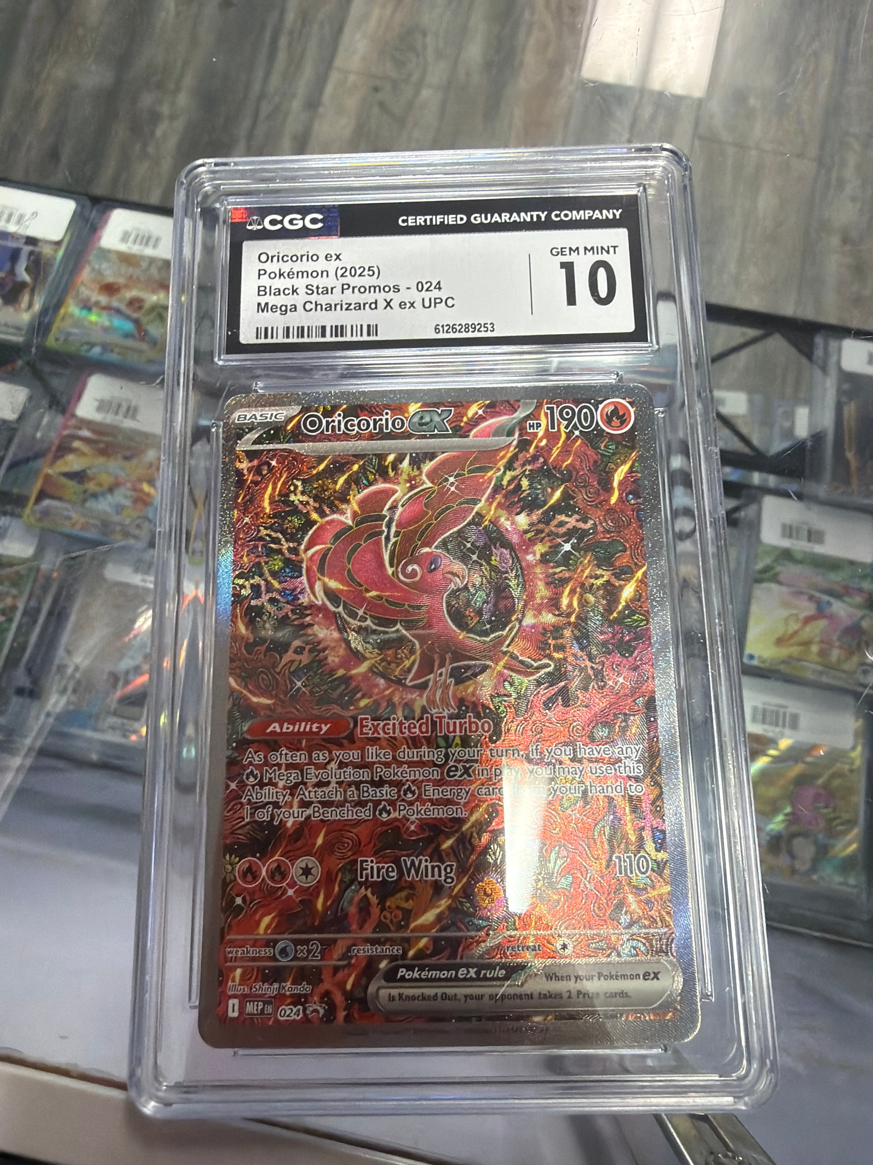 CGC 10 Oricorio ex #024 Mega Charizard X ex UPC Black Star Promo Holo