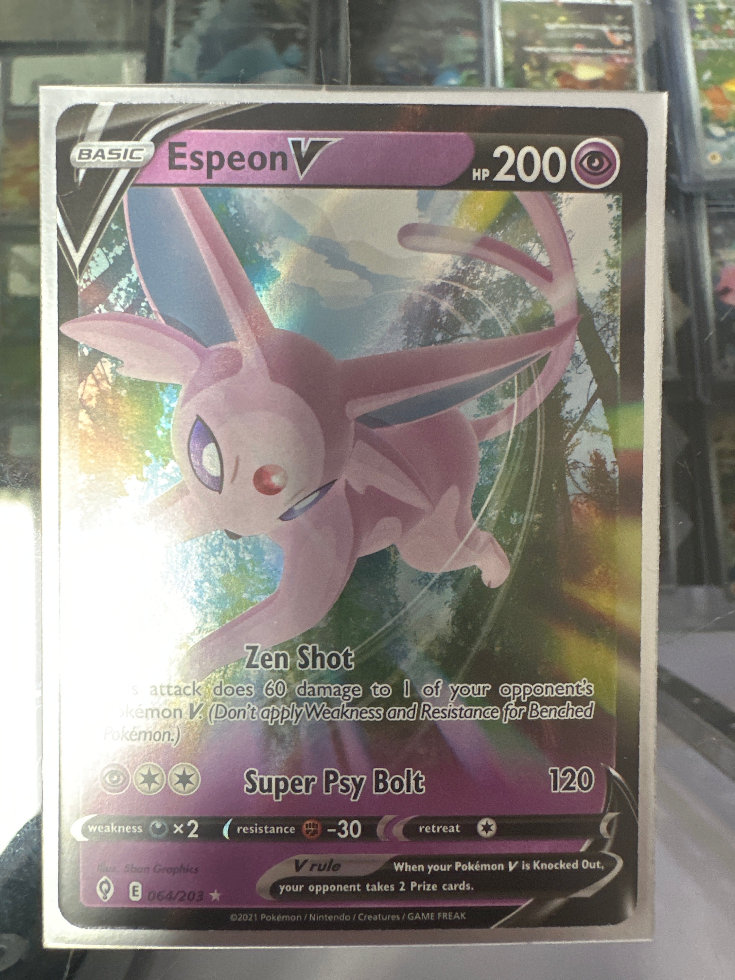 Pokémon | Espeon V 064/203 • Evolving Skies