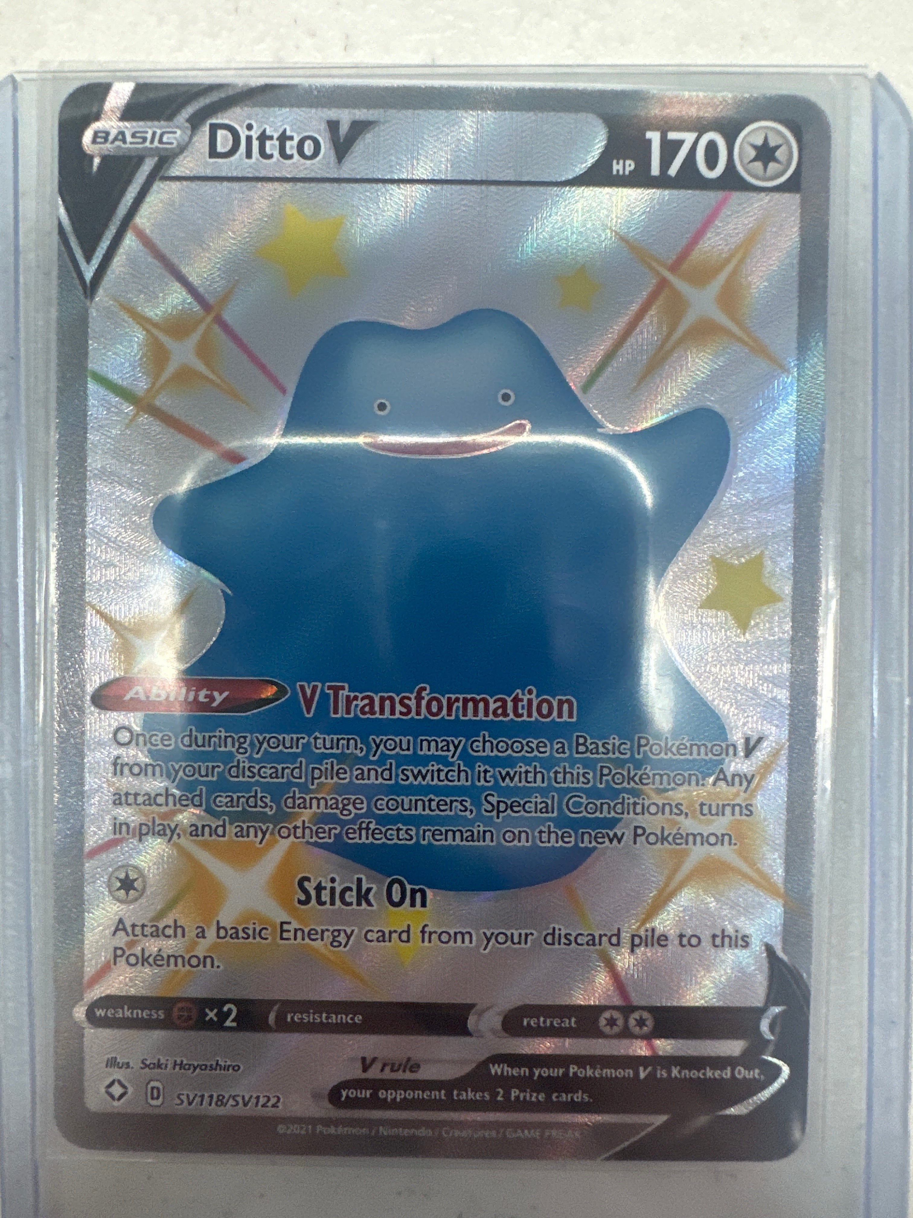 Pokémon | Ditto V SV118/SV122 • Shining Fates: Shiny Vault