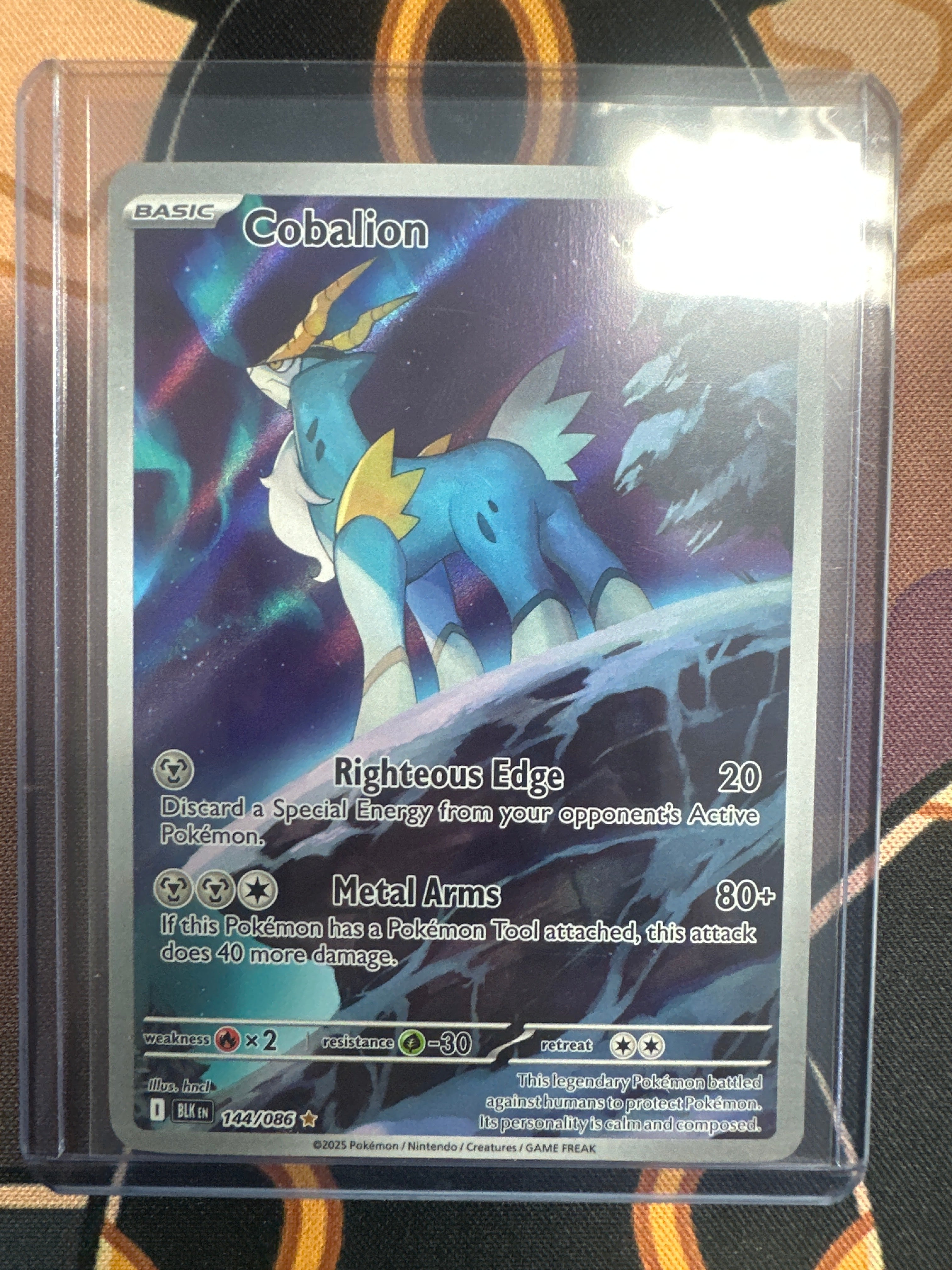 Pokémon | Cobalion 144/086 • Black Bolt