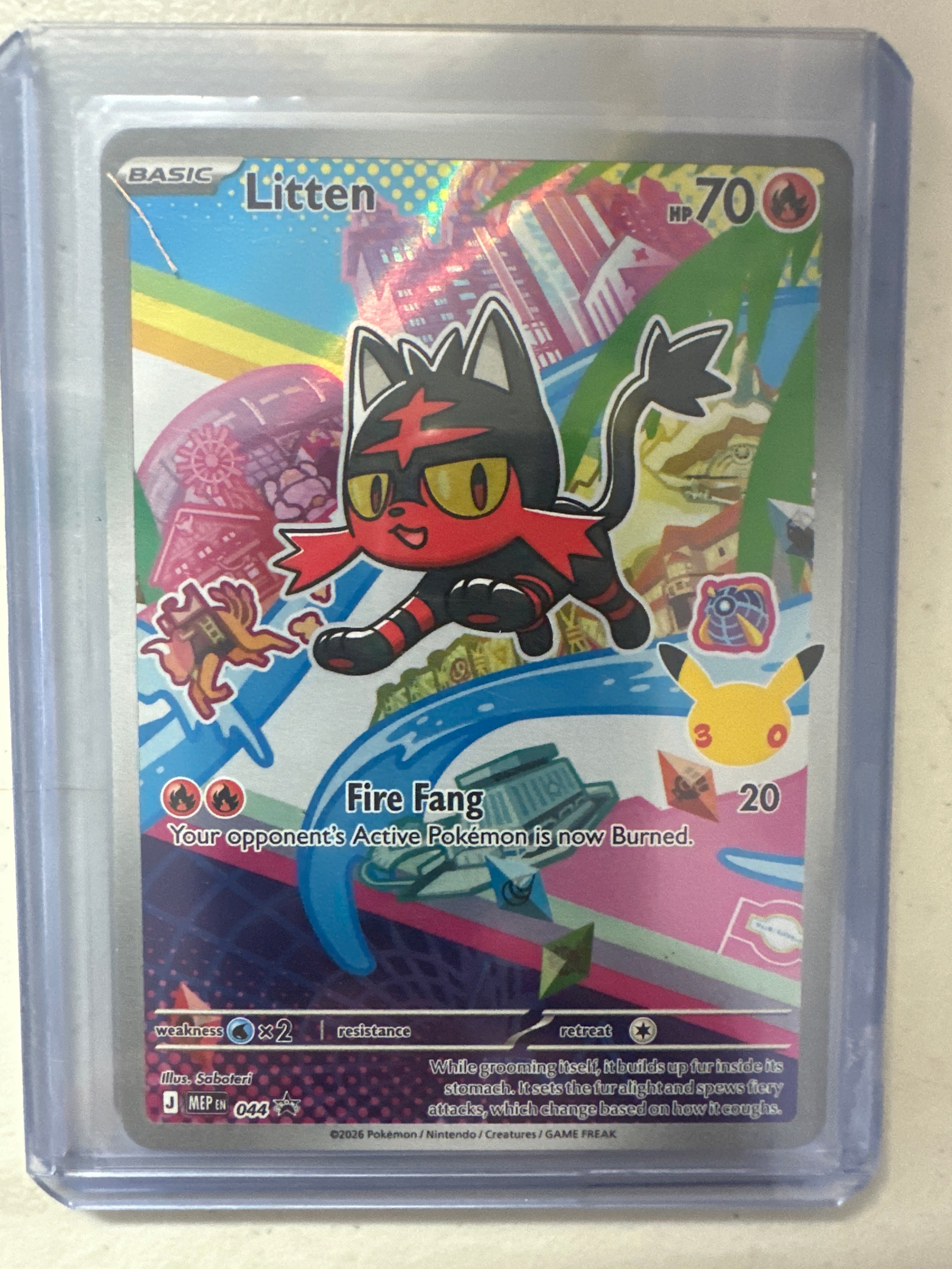 Pokémon | Litten 044 Promo • Mega evolution
