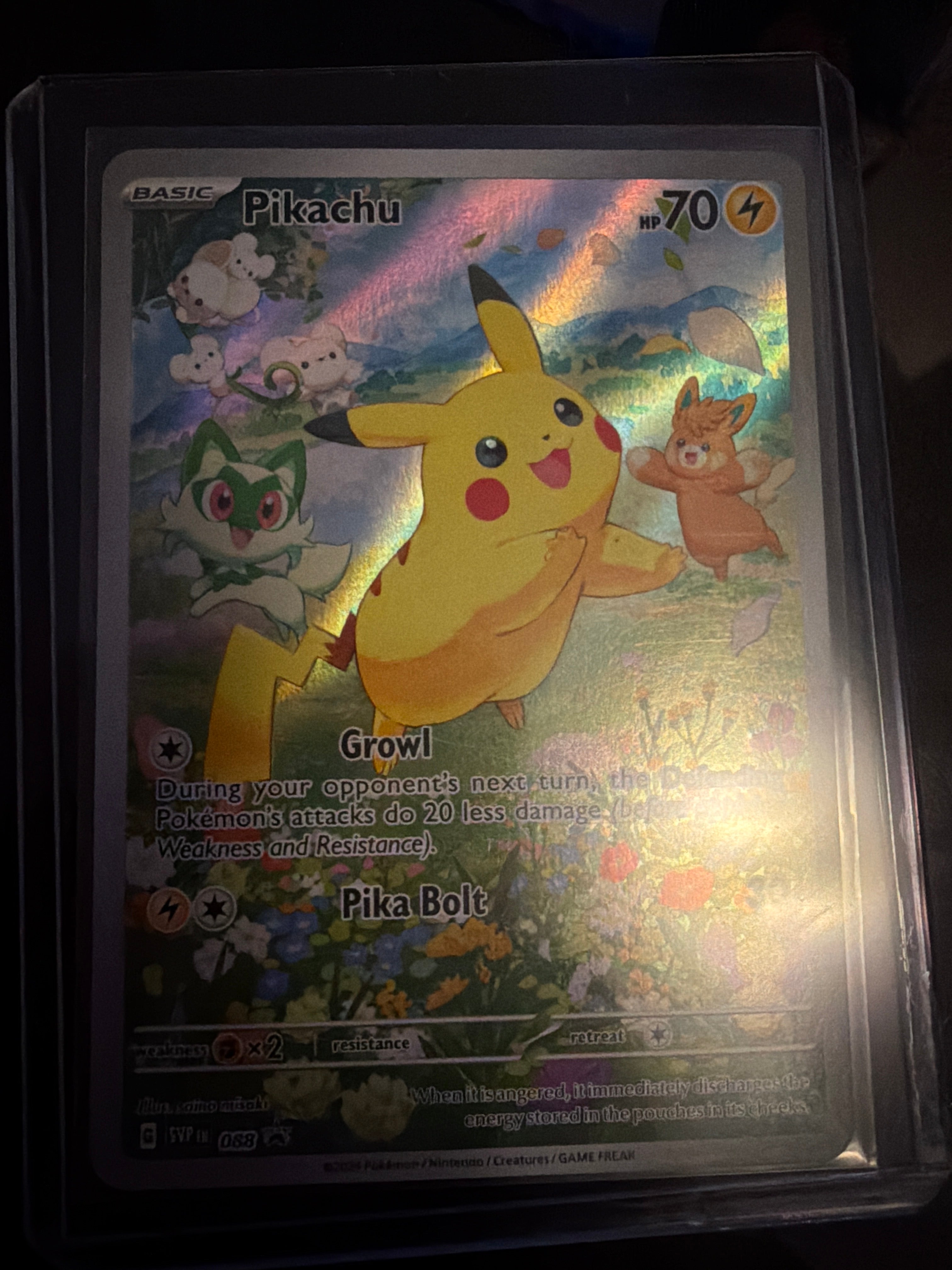 Pokémon | Pikachu TCG SVP088 Black Star Promos Full Art Holo Card