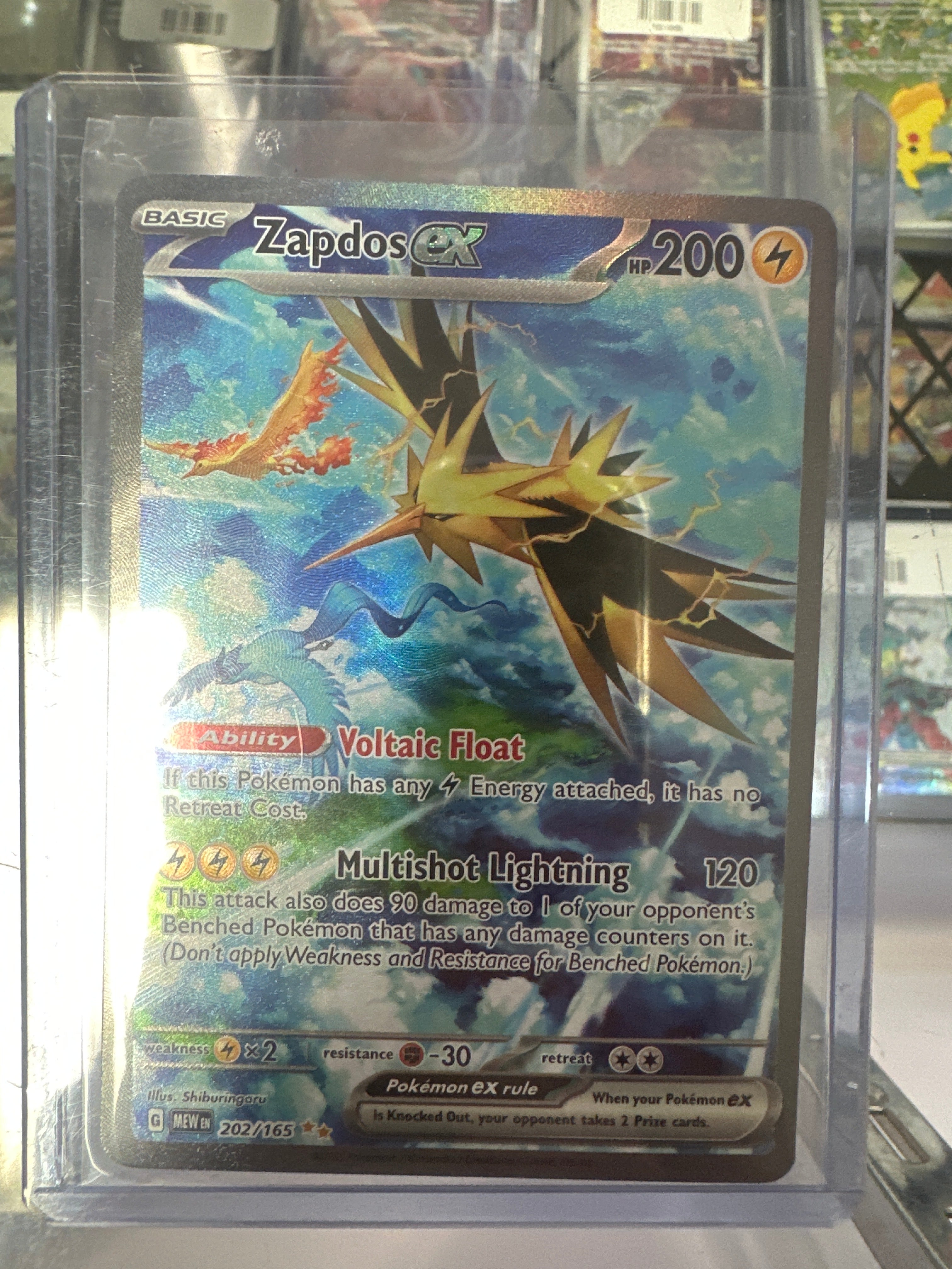 Pokémon | Zapdos EX 202/165 • 151